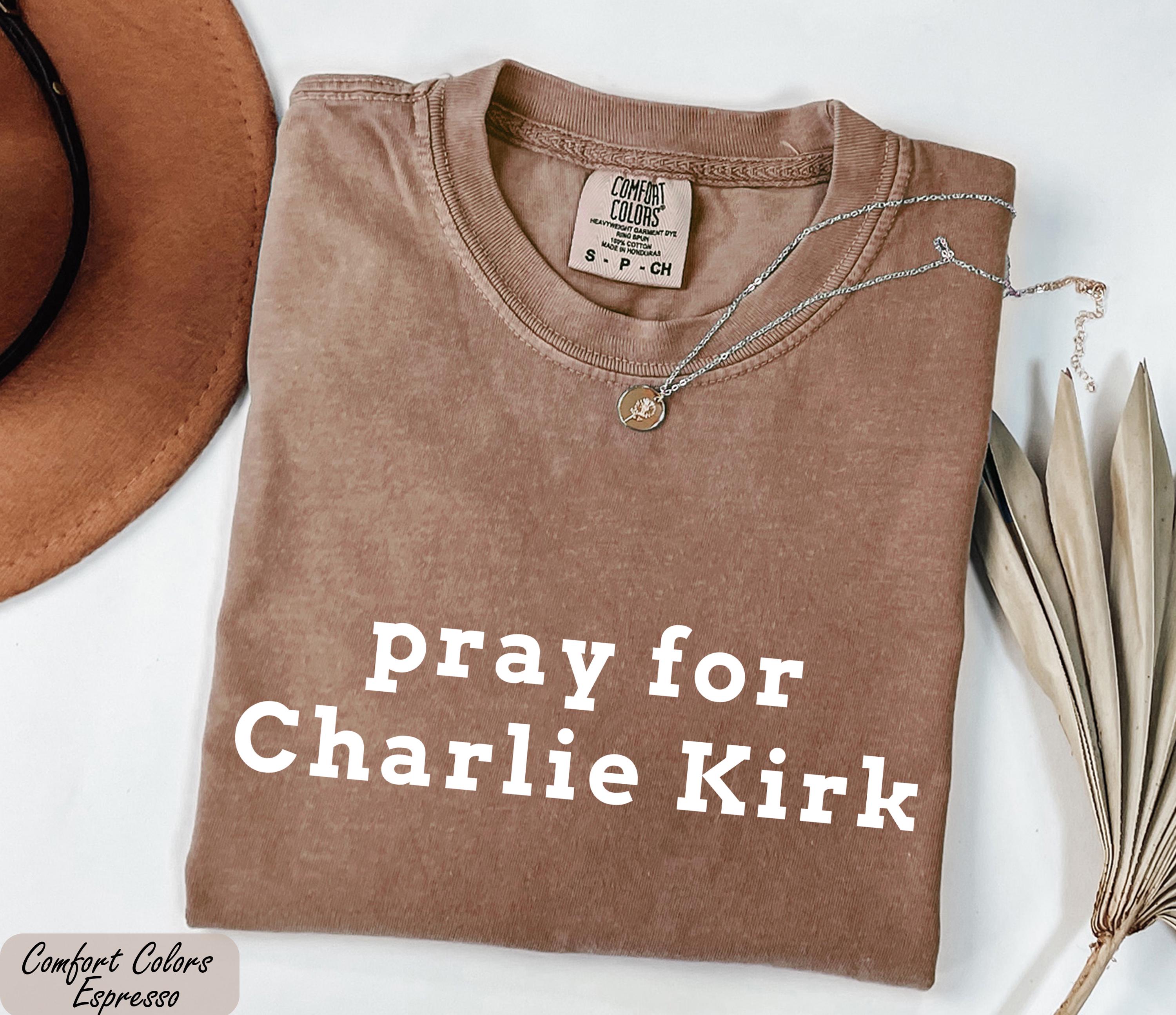 Pray for Charlie Kirk Shirt, Human Rights Tee, Stand With Charlie Kirk, RIP Charlie Kirk, American Comeback Tshirt, Trump Political Tshirt,