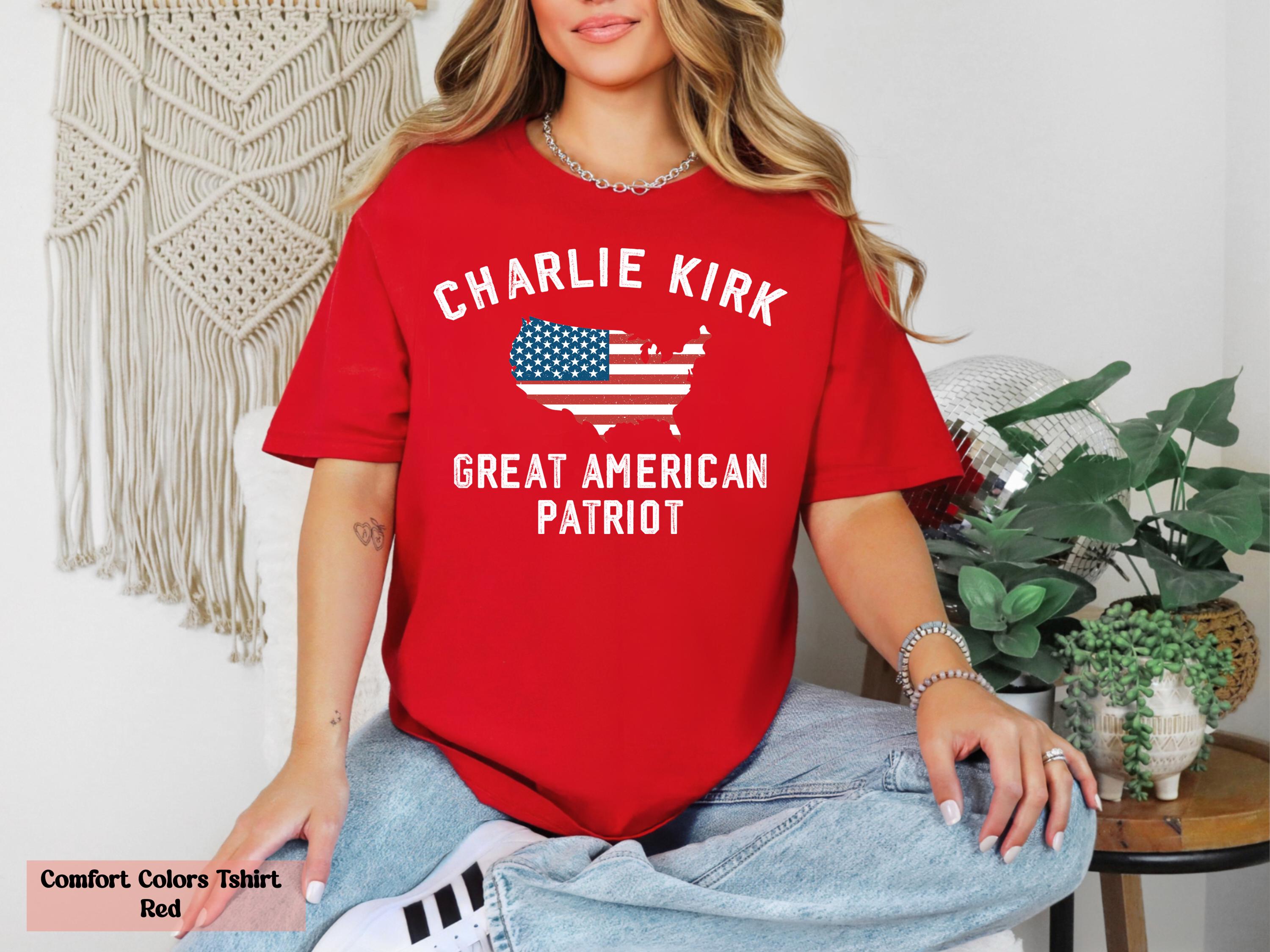 Charlie Kirk Great America Patriot Shirt ,America Human Rights Activist Graphic Tee, Justice for Charlie Kirk, Pray for Charlie Kirk