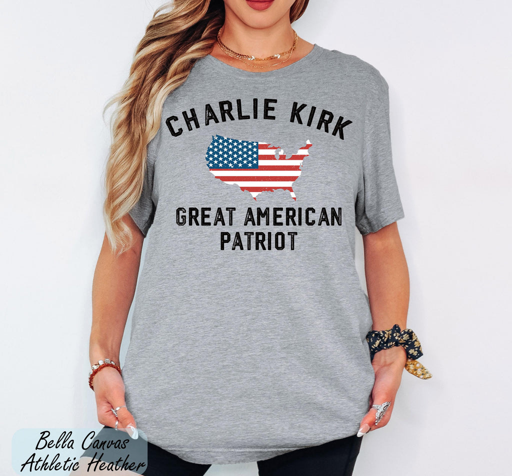 Charlie Kirk Great America Patriot Shirt ,America Human Rights Activist Graphic Tee, Justice for Charlie Kirk, Pray for Charlie Kirk