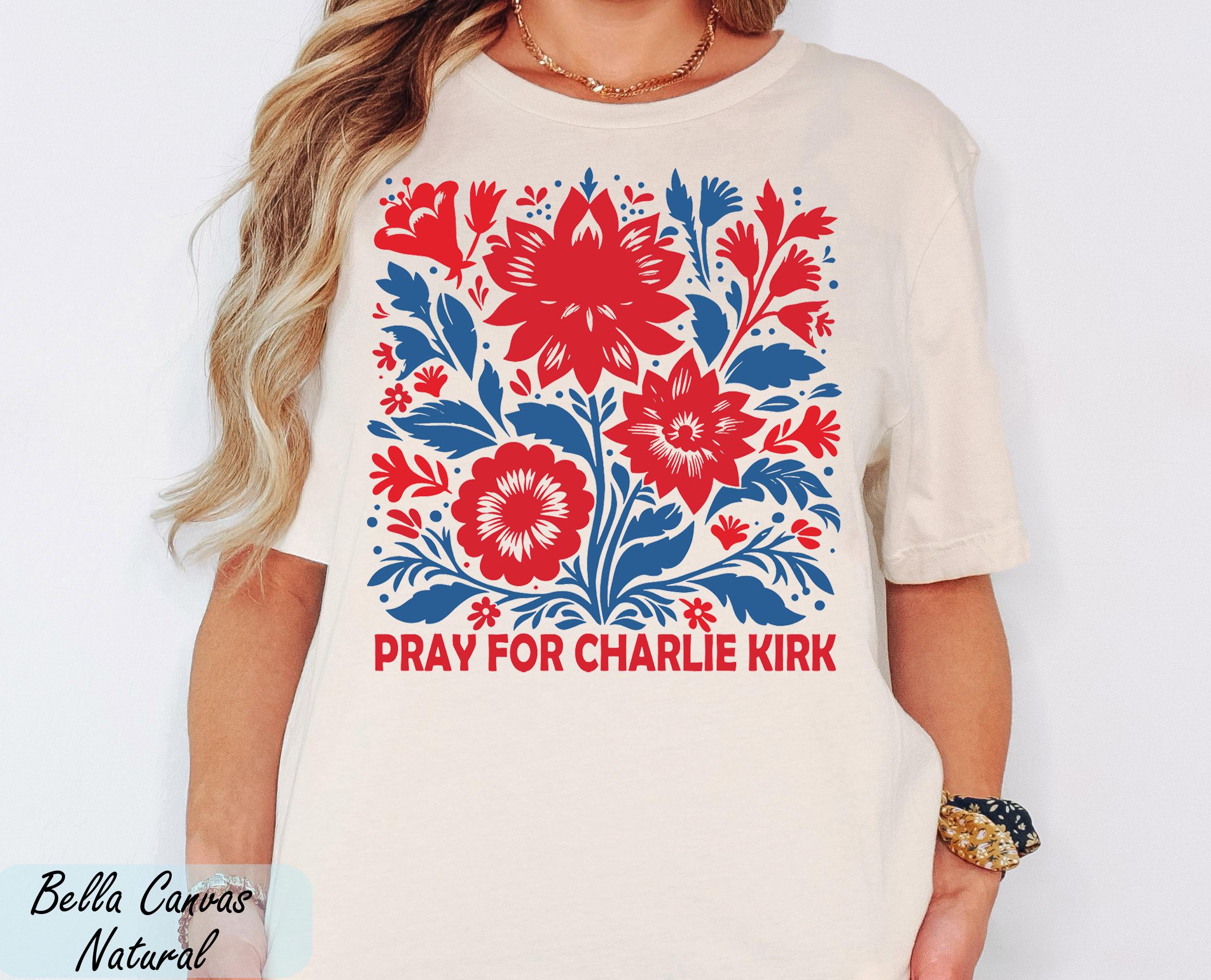 Pray for Charlie Kirk Shirt,Human Rights Activist Graphic Tee, Pray for Charlie Tee, Legend Never Die Charlie Kirk Tee, Justice for Charlie