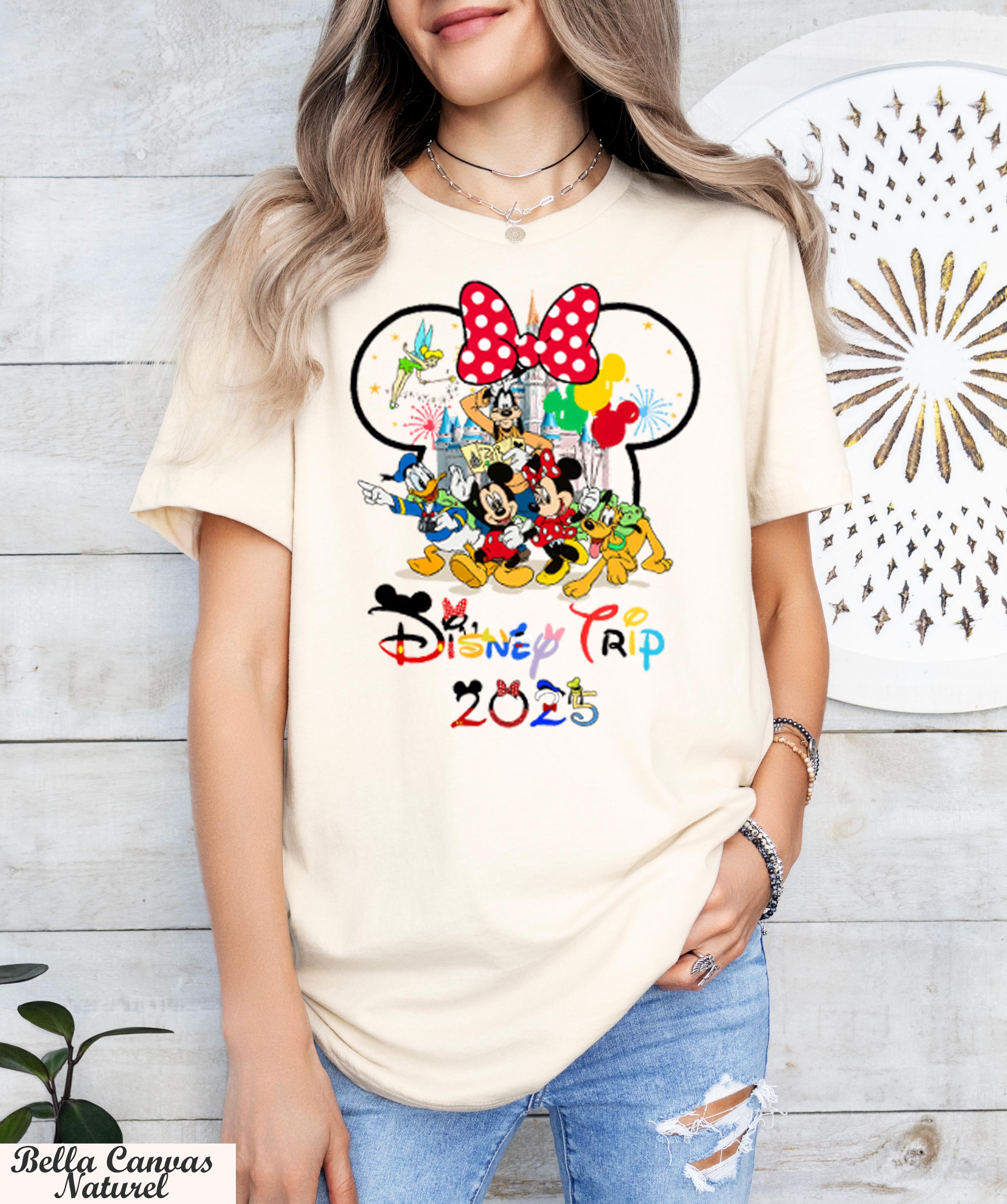 Disney Trip 2025 Shirt,Mickey And Friends Disney Trip Shirt,Disney Family Vacation Shirt,,Disneyland Shirts,Disney Couple Shirt,Disneyworld