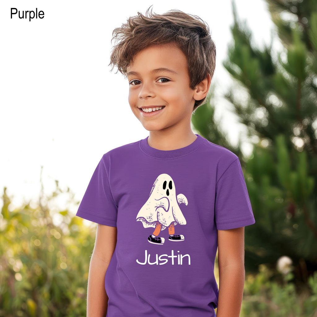 Custom Ghost Family Halloween Shirt, Personalized Spooky Family Outfit, Matching Halloween Shirts for Family, Cute Ghost Mom Dad Kids Tee