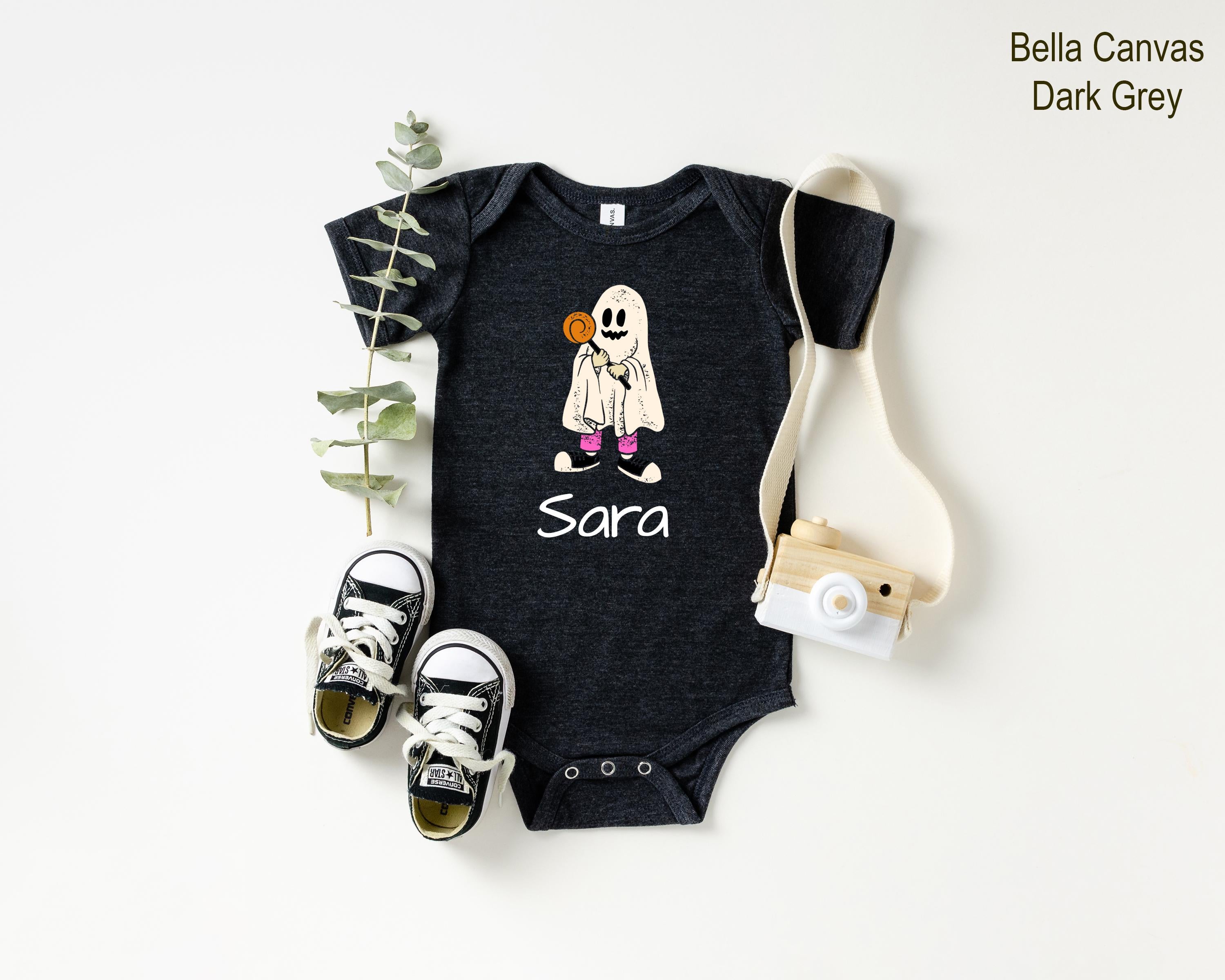 Custom Ghost Family Halloween Shirt, Personalized Spooky Family Outfit, Matching Halloween Shirts for Family, Cute Ghost Mom Dad Kids Tee