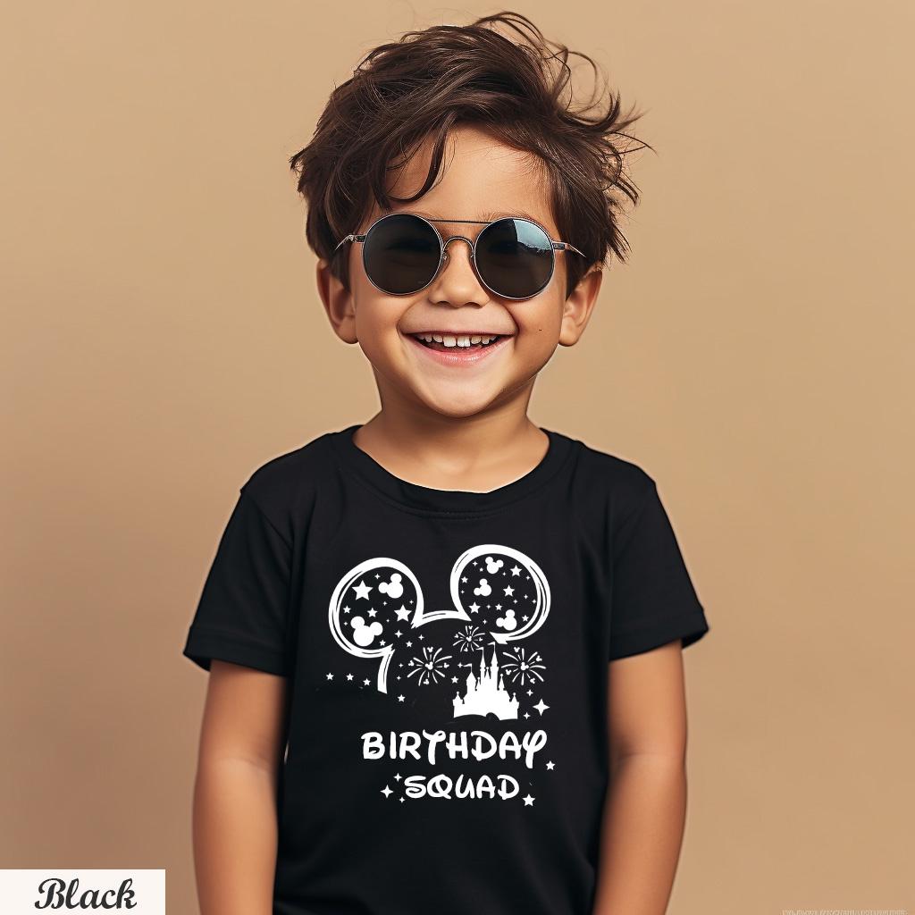 Custom Disney Birthday Shirt, Disney Birthday Girl Shirt, Disney Birthday Squad Group Shirts ,Personalized Disney Family Birthday Party Tee