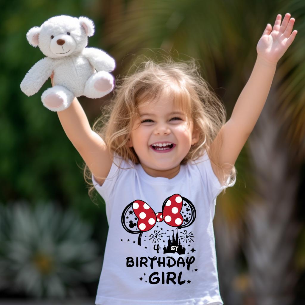 Custom Disney Birthday Shirt, Disney Birthday Girl Shirt, Disney Birthday Squad Group Shirts ,Personalized Disney Family Birthday Party Tee