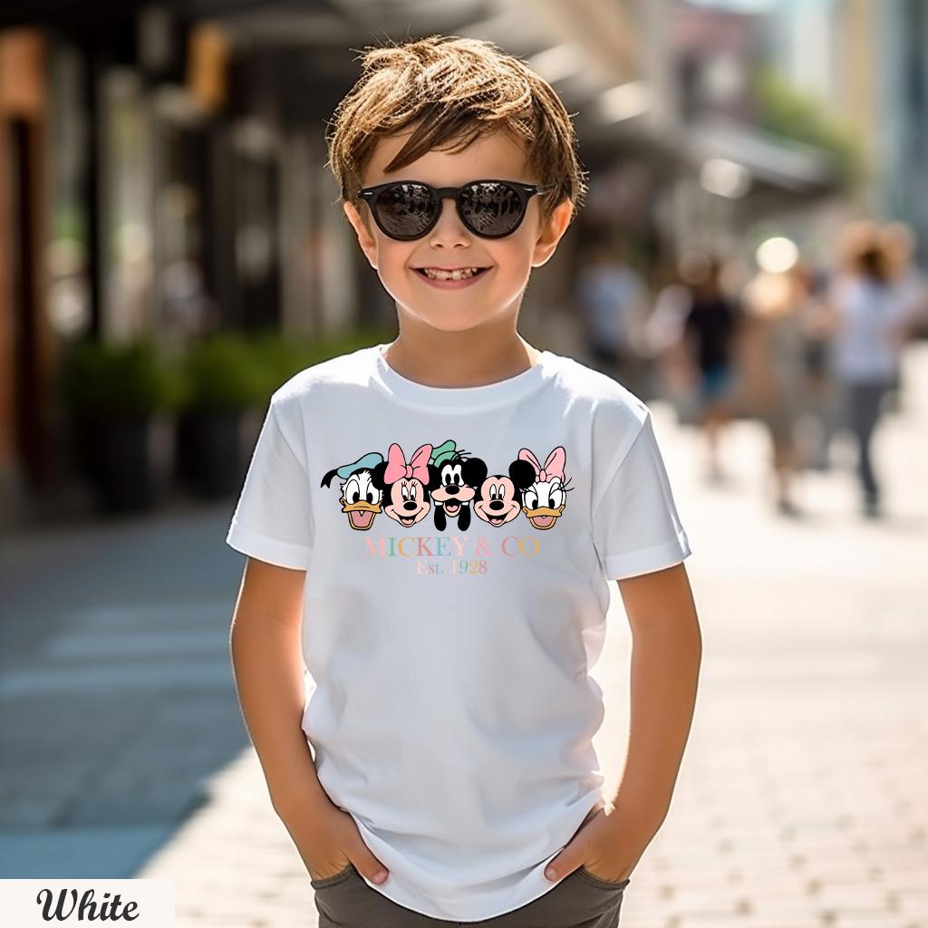 Retro Mickey & Co 1928 Shirt ,Family Mickey And Friends Shirt, Disney Trip Shirt, Disneyland Tee, Disneyworld Family Trip Shirt