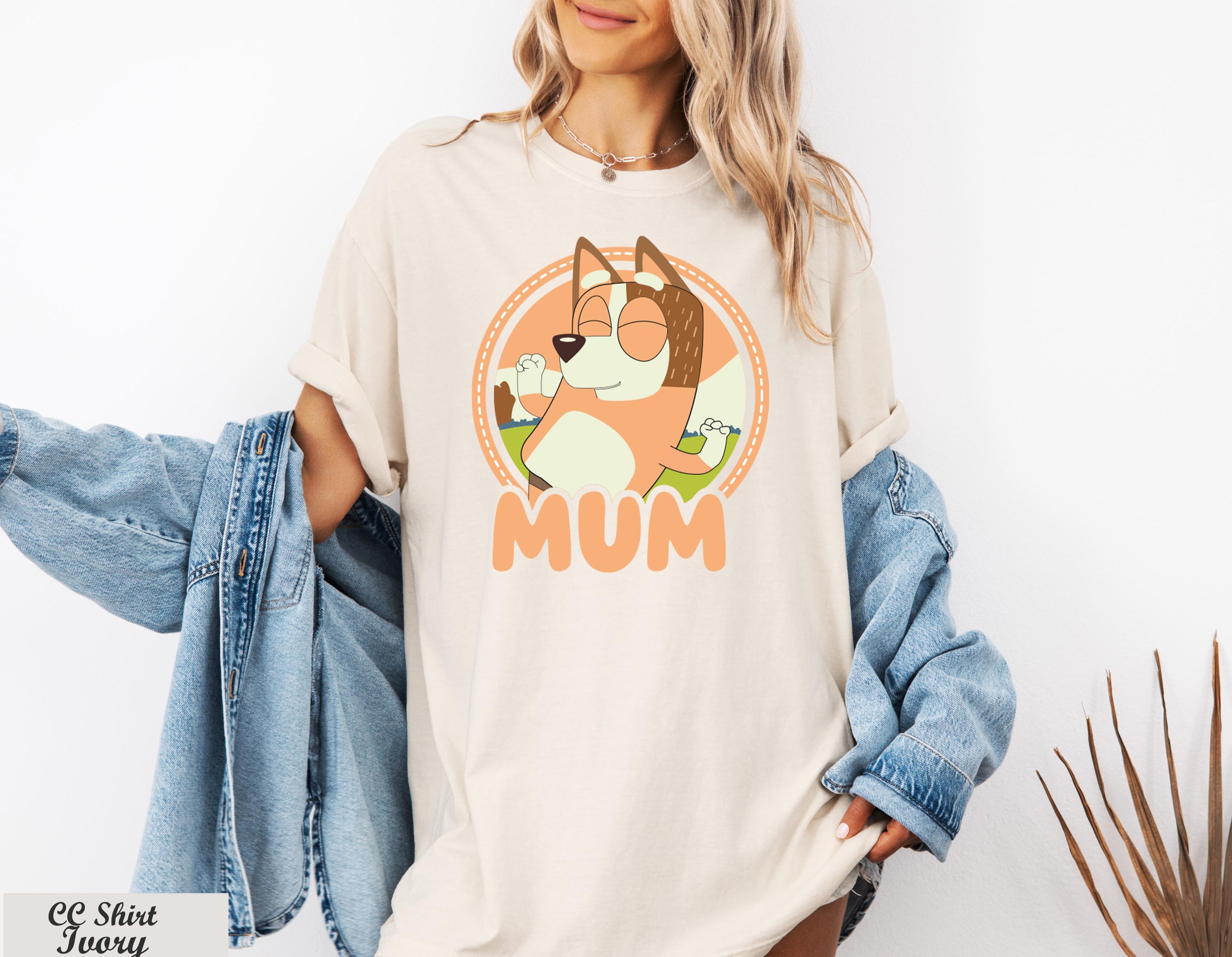 Bluey Family Shirt, Custom Name Blue Dog Family Shirt All Characters Tee, Custom Bluey Family Shirt, Bluey Family Birthday Party Team Shirt