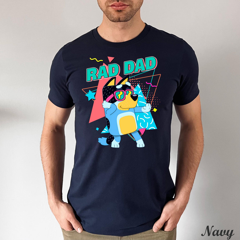 Bluey Rad Dad and Rad Like Dad Shirt, Bluey Dad Son Shirt, Bluey Family Shirt,Best Dad Ever Shirt,Fathers Day Gift,Bluey Matching Family Tee