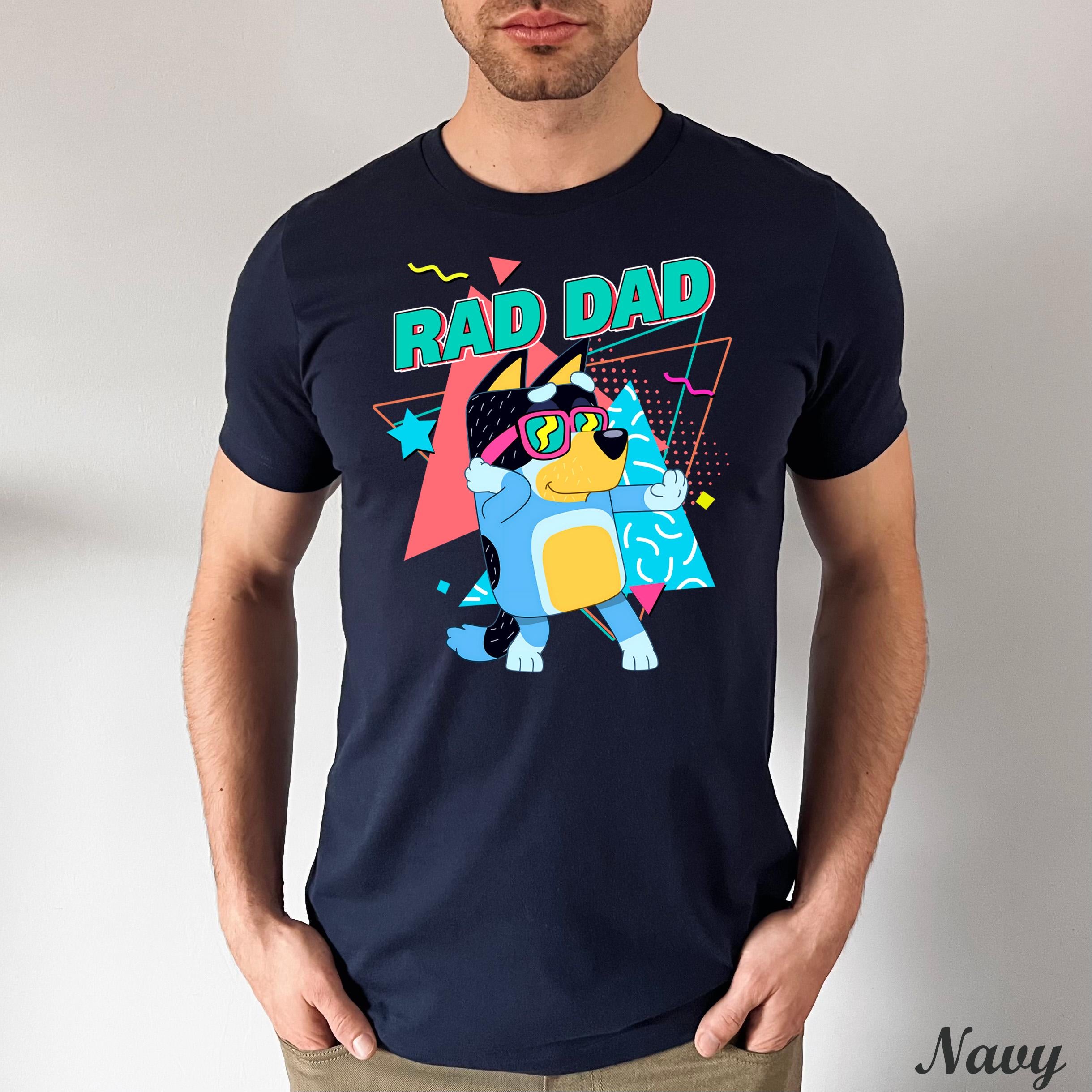 Bluey Rad Dad and Rad Like Dad Shirt, Bluey Dad Son Shirt, Bluey Family Shirt,Best Dad Ever Shirt,Fathers Day Gift,Bluey Matching Family Tee