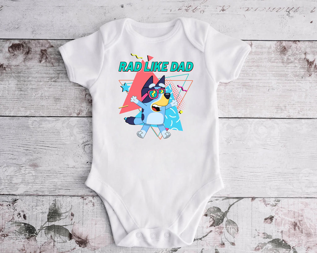 Bluey Rad Dad and Rad Like Dad Shirt, Bluey Dad Son Shirt, Bluey Family Shirt,Best Dad Ever Shirt,Fathers Day Gift,Bluey Matching Family Tee