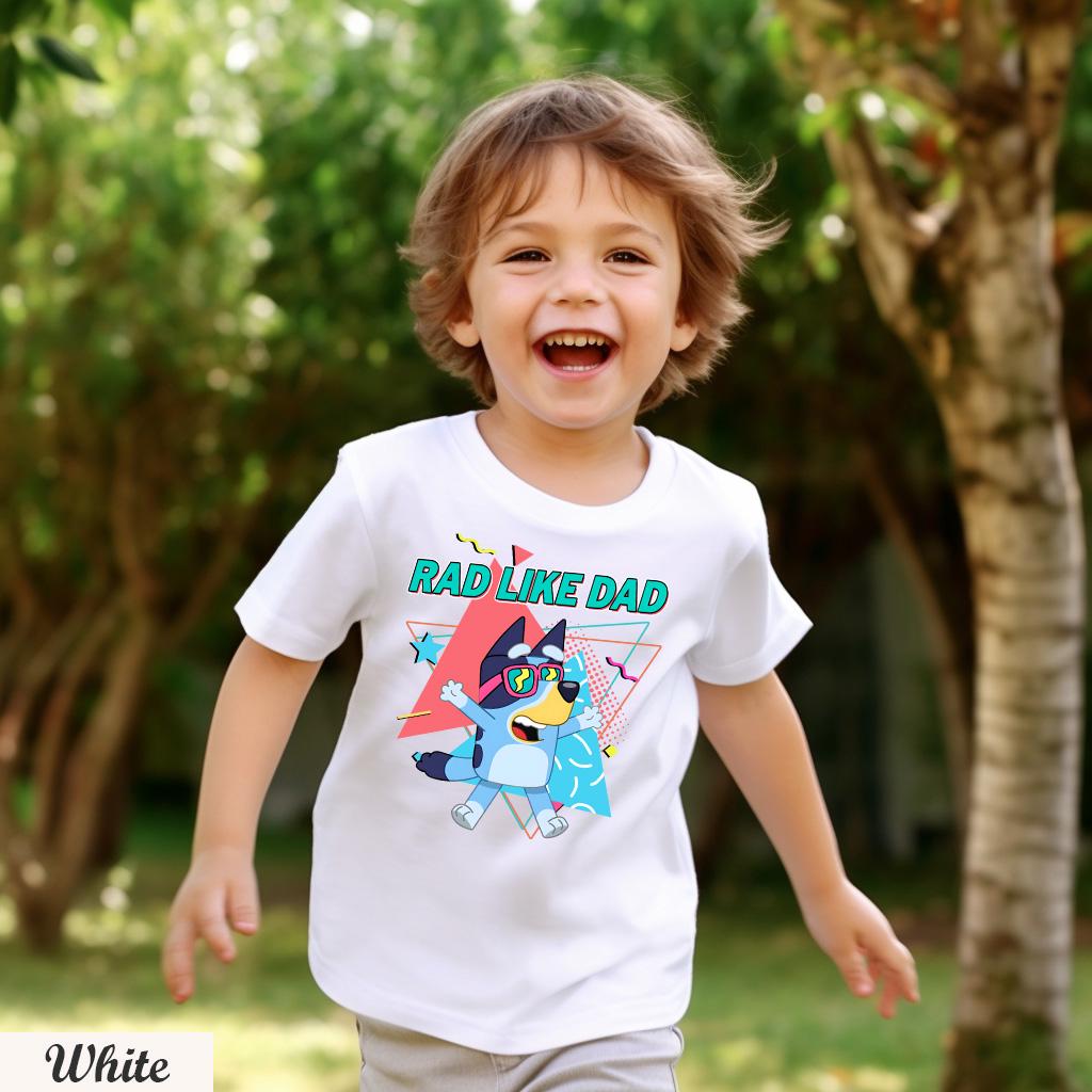 Bluey Rad Dad and Rad Like Dad Shirt, Bluey Dad Son Shirt, Bluey Family Shirt,Best Dad Ever Shirt,Fathers Day Gift,Bluey Matching Family Tee