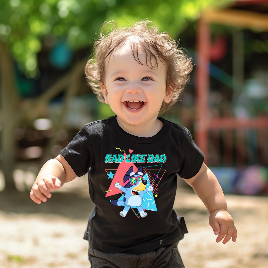 Bluey Rad Dad and Rad Like Dad Shirt, Bluey Dad Son Shirt, Bluey Family Shirt,Best Dad Ever Shirt,Fathers Day Gift,Bluey Matching Family Tee