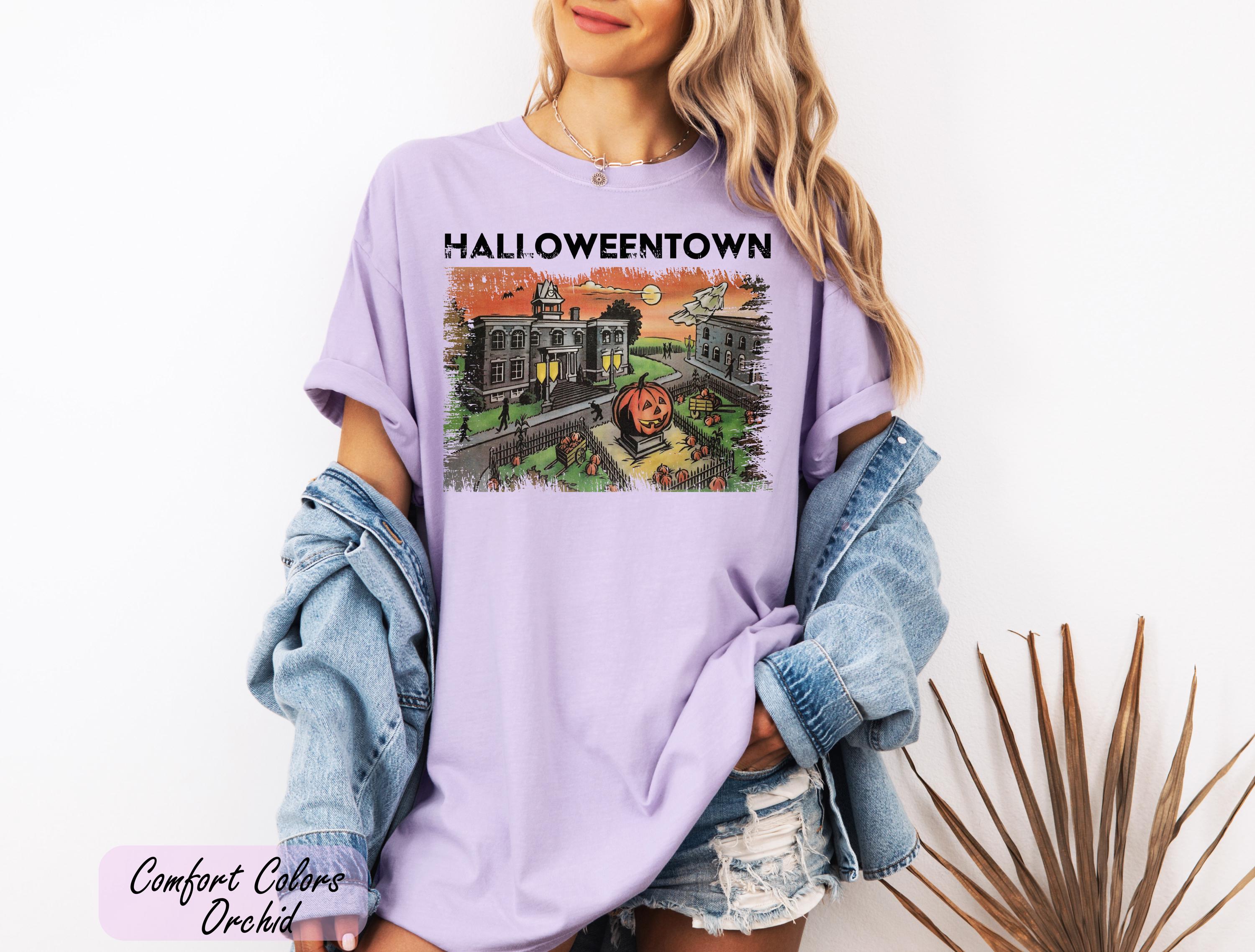 Comfort Colors® Vintage  Halloweentown Shirt, Retro Comfort Colors® Halloween University Tee, Halloweentown 1998 Shirt, Not So Scary Shirt