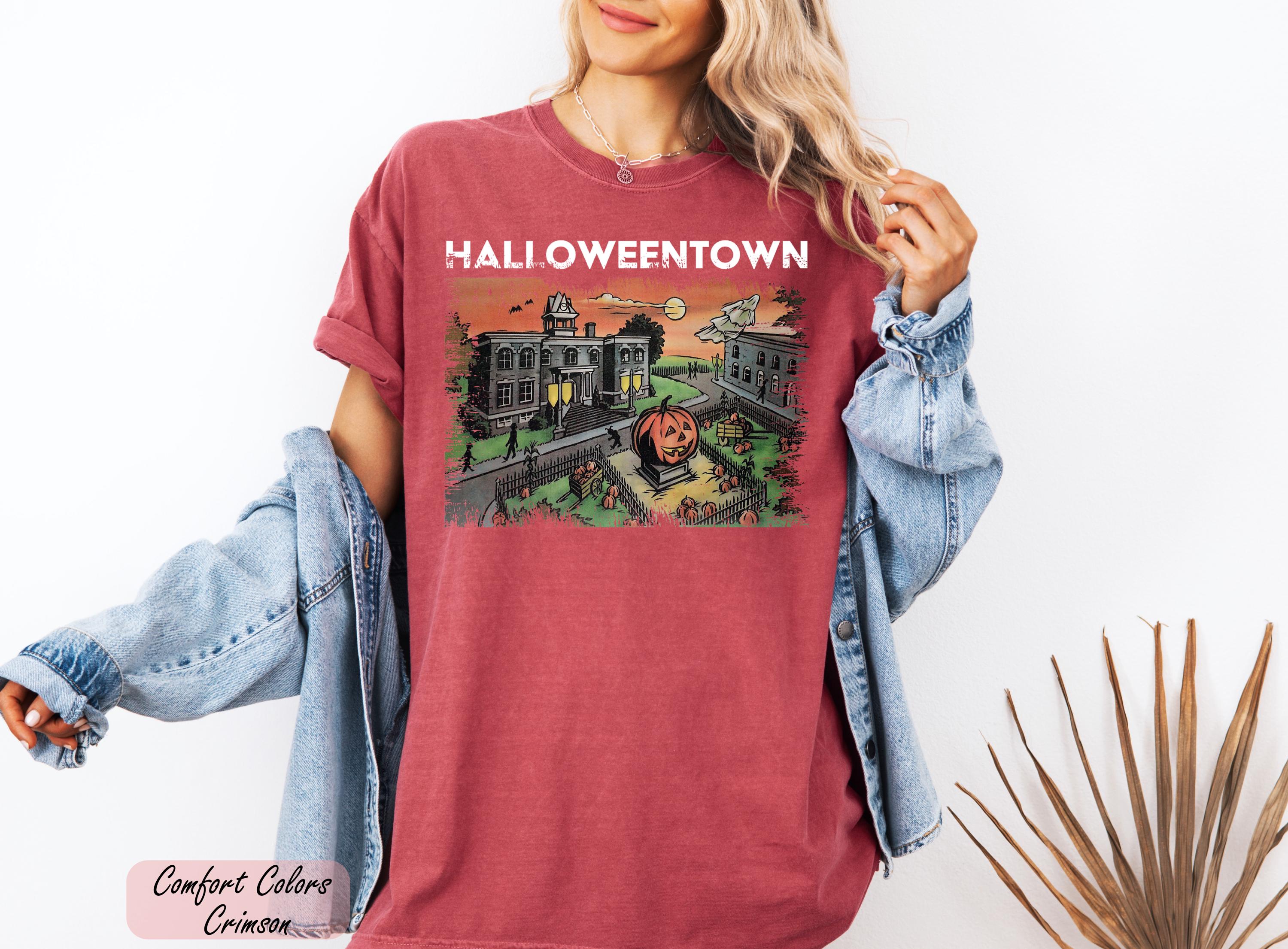 Comfort Colors® Vintage  Halloweentown Shirt, Retro Comfort Colors® Halloween University Tee, Halloweentown 1998 Shirt, Not So Scary Shirt