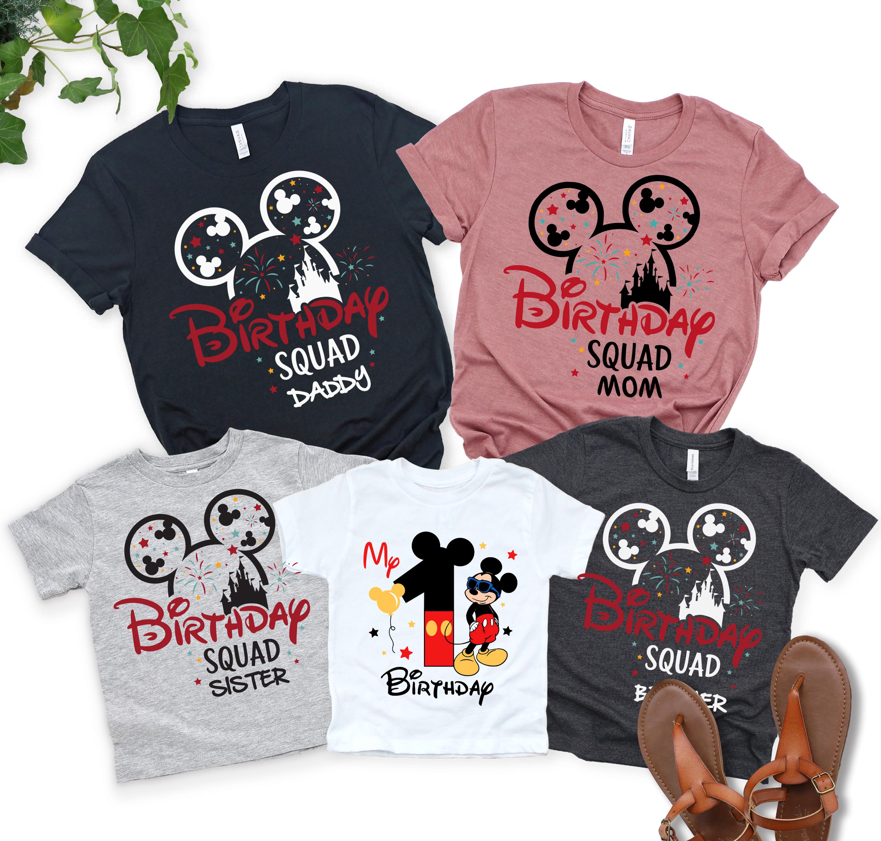 Custom Disney Birthday Family Shirt, Disney Birthday Boy Shirt, Disney Trip 2025, Disney Birthday Squad Shirt, Disney Birthday Girl Shirts