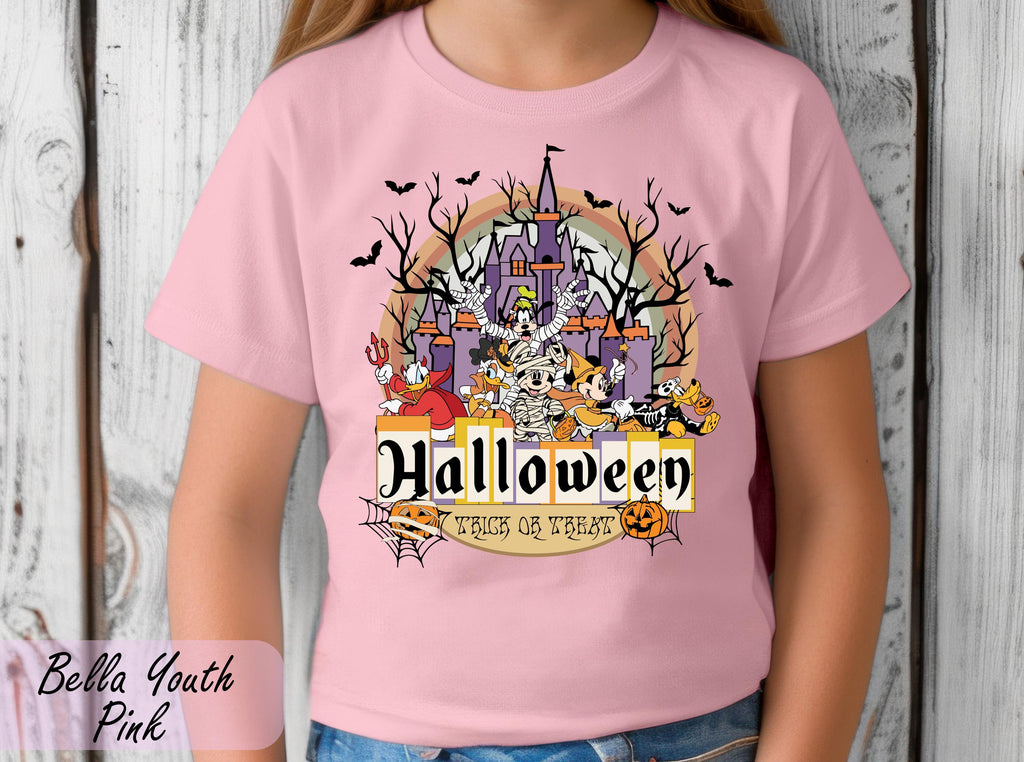 Disney Castle Halloween Youth Shirt, Magical Castle Toddler Shirt, Halloween Party Tee, Halloween Pumpkin T-Shirt, Halloween Baby Shirt