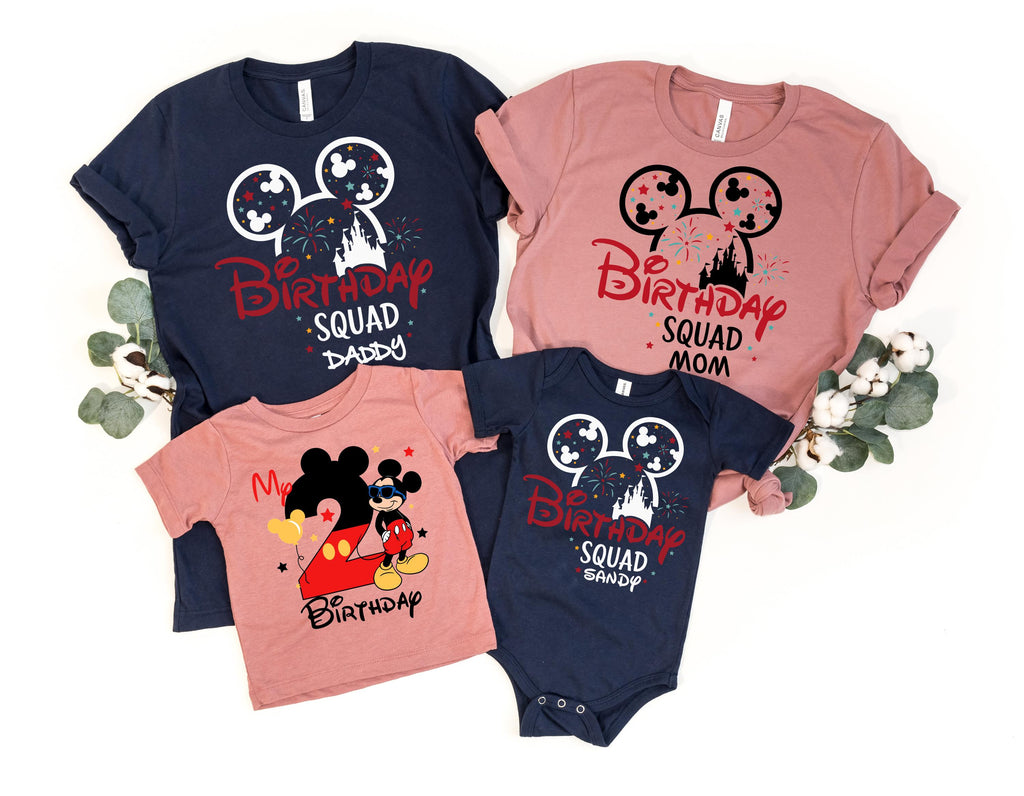 Custom Disney Birthday Family Shirt, Disney Birthday Boy Shirt, Disney Trip 2025, Disney Birthday Squad Shirt, Disney Birthday Girl Shirts