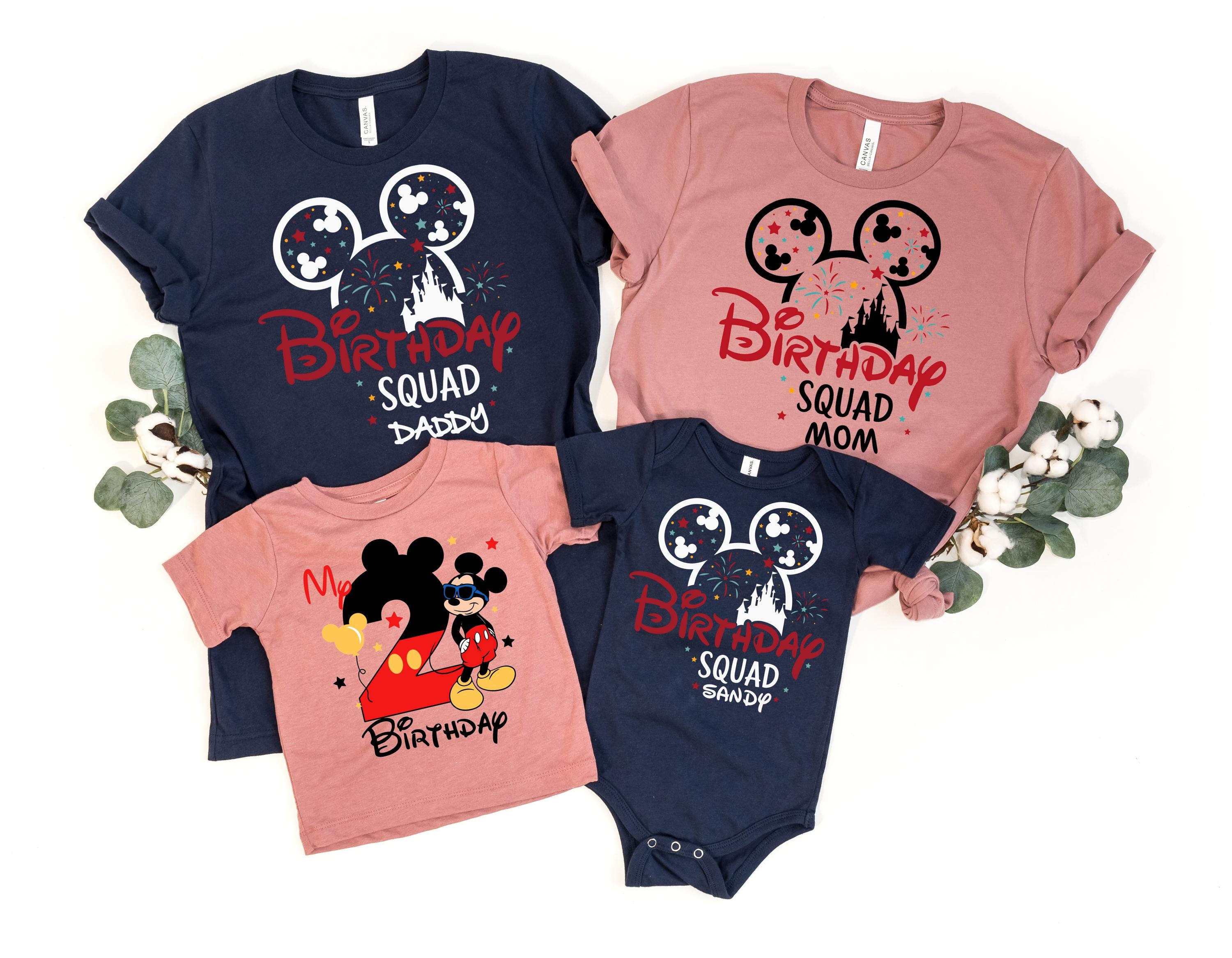 Custom Disney Birthday Family Shirt, Disney Birthday Boy Shirt, Disney Trip 2025, Disney Birthday Squad Shirt, Disney Birthday Girl Shirts