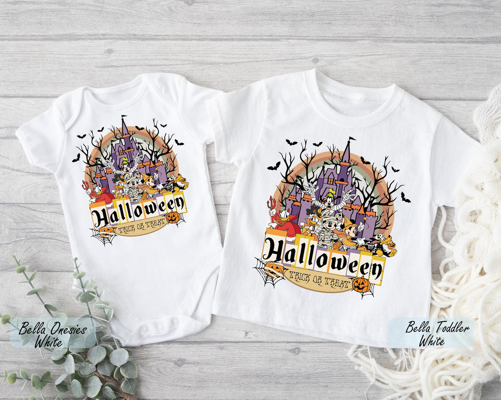 Disney Castle Halloween Youth Shirt, Magical Castle Toddler Shirt, Halloween Party Tee, Halloween Pumpkin T-Shirt, Halloween Baby Shirt