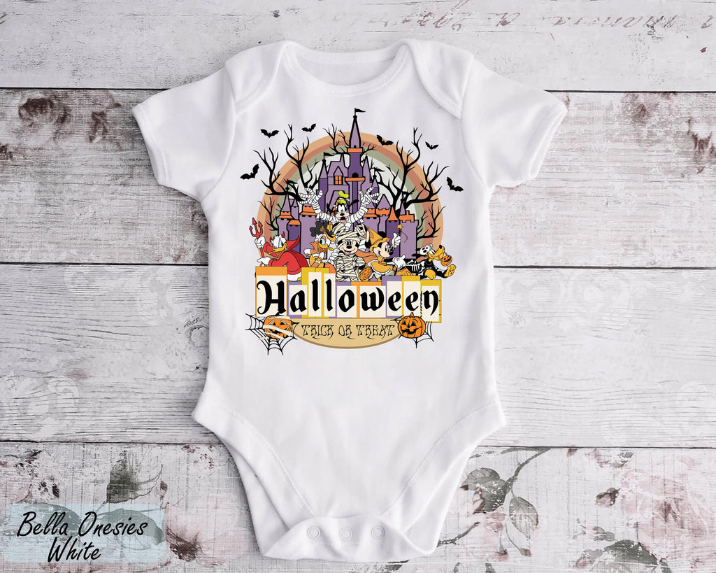 Disney Castle Halloween Youth Shirt, Magical Castle Toddler Shirt, Halloween Party Tee, Halloween Pumpkin T-Shirt, Halloween Baby Shirt