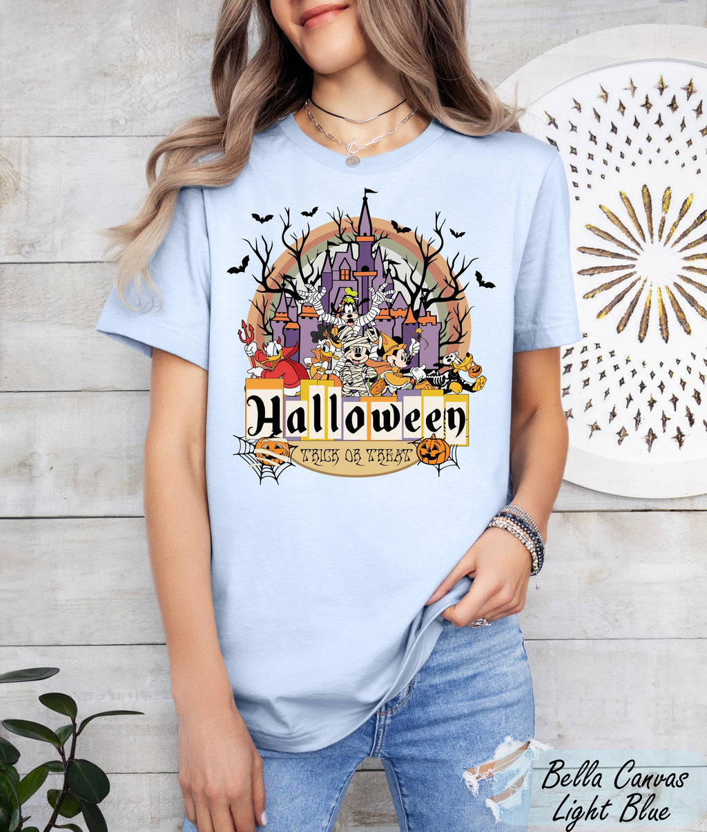 Disney Castle Halloween Youth Shirt, Magical Castle Toddler Shirt, Halloween Party Tee, Halloween Pumpkin T-Shirt, Halloween Baby Shirt