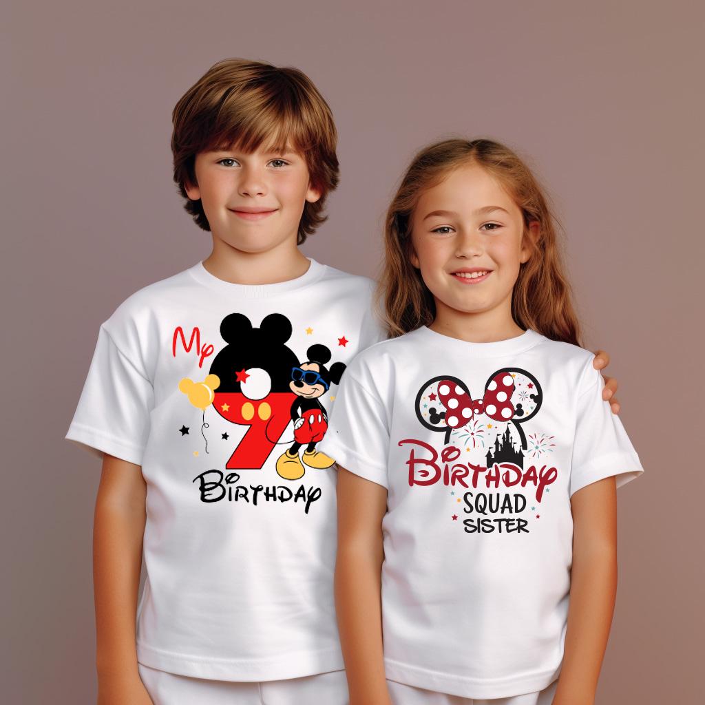 Custom Disney Birthday Family Shirt, Disney Birthday Boy Shirt, Disney Trip 2025, Disney Birthday Squad Shirt, Disney Birthday Girl Shirts