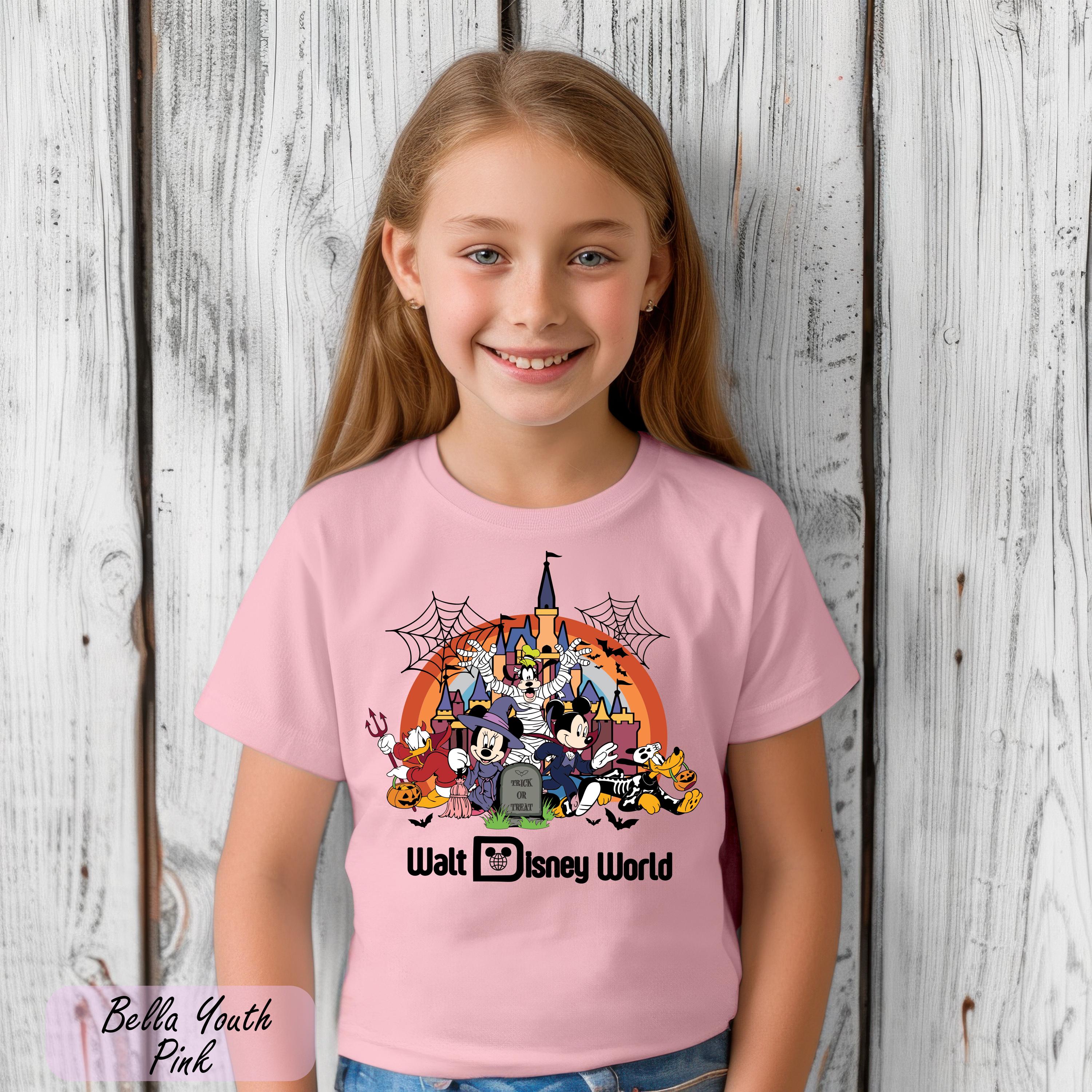 Retro Walt Disney World Halloween Shirt, Mickey and Friends Halloween Family Tee, Mickey Mouse Halloween Gift, Disney Group Costume Shirt