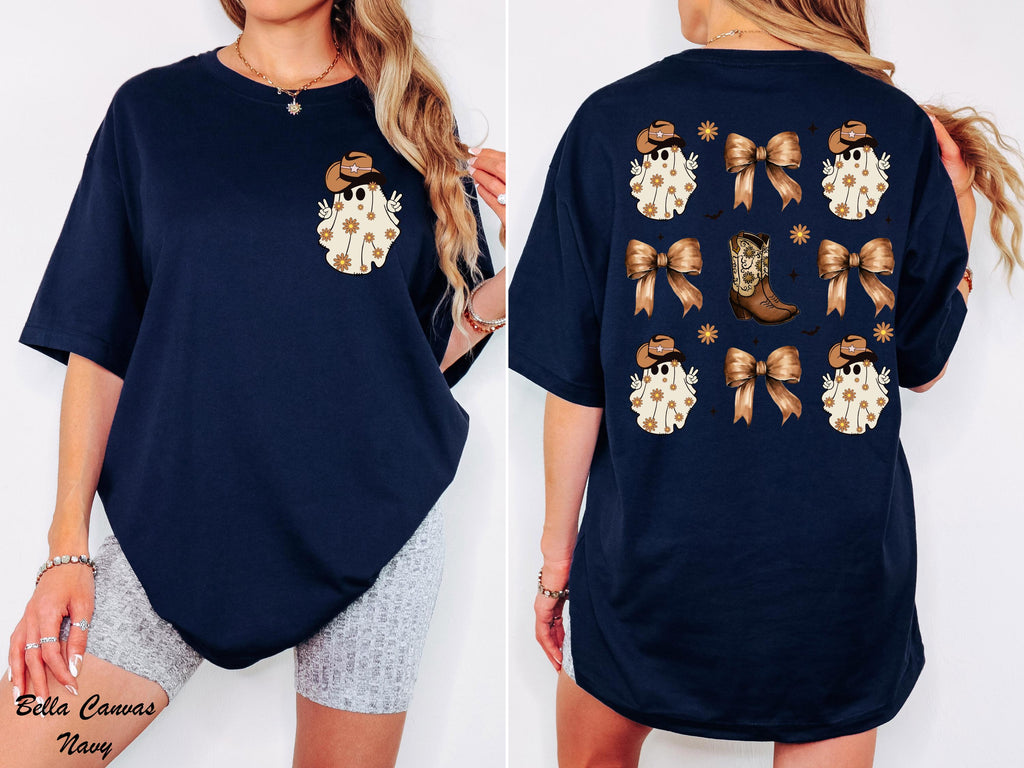 Coquette Western Halloween Shirt, Cowboy Ghost Shirt, Western Halloween Shirt, Cute Spooky Halloween Gift, Funny Spooky Rodeo Shirt