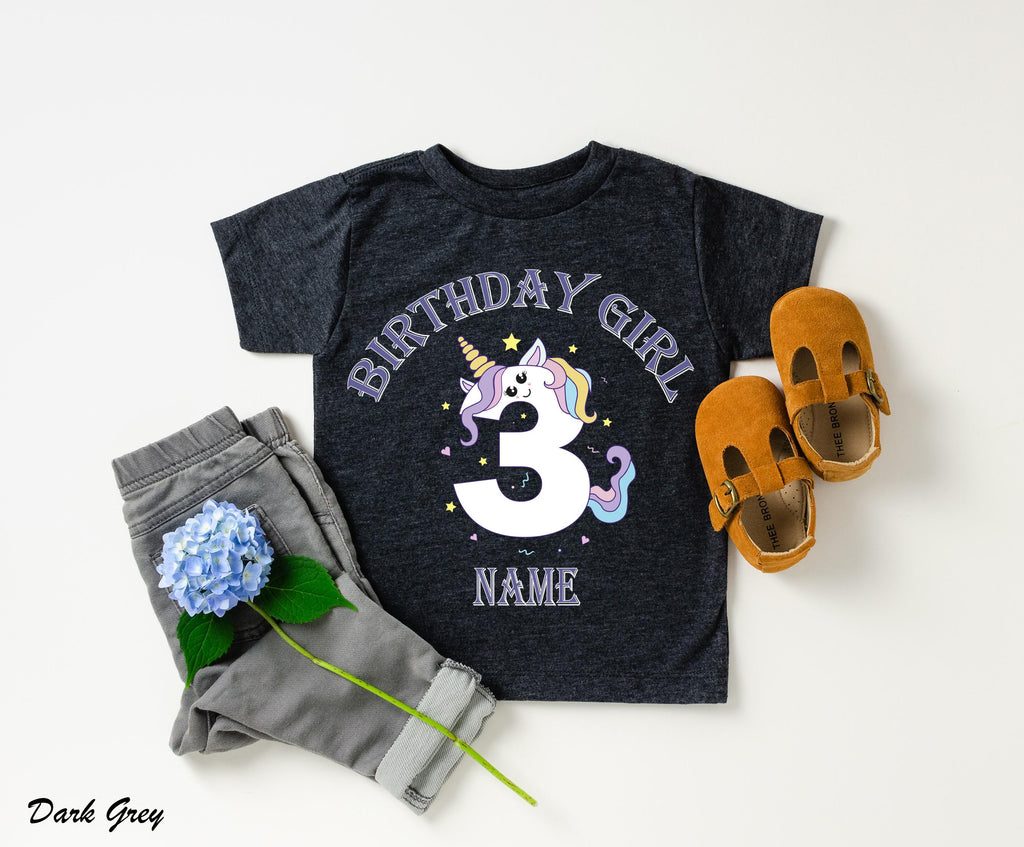 Birthday Toddler Shirt, Girls Birthday Party Shirt, Gift Ideas for Birthday Girl Shirt, Rainbow Birthday Girl Shirt, Birthday Party Shirt