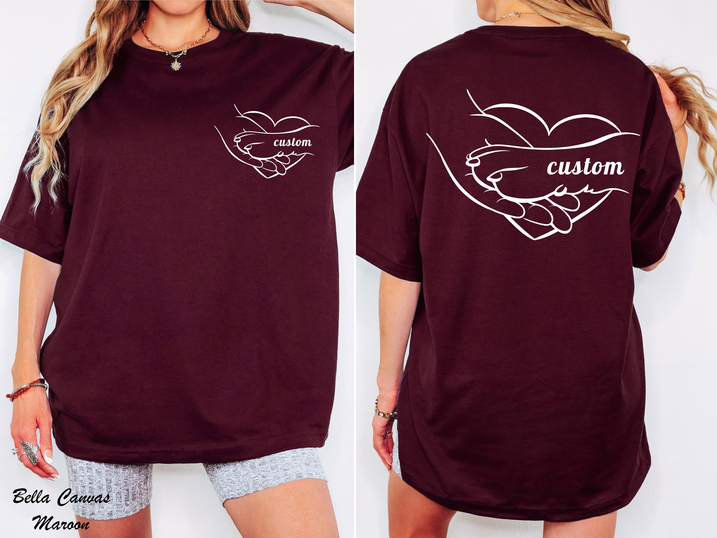 Custom Paw and Hand Shirt, Human Hand and Paw Shirt, Dog Paw Animal Lover Shirt, Dog Lover Shirt,Dog Paw Animal Lover Shirt,Dog Owner Gift