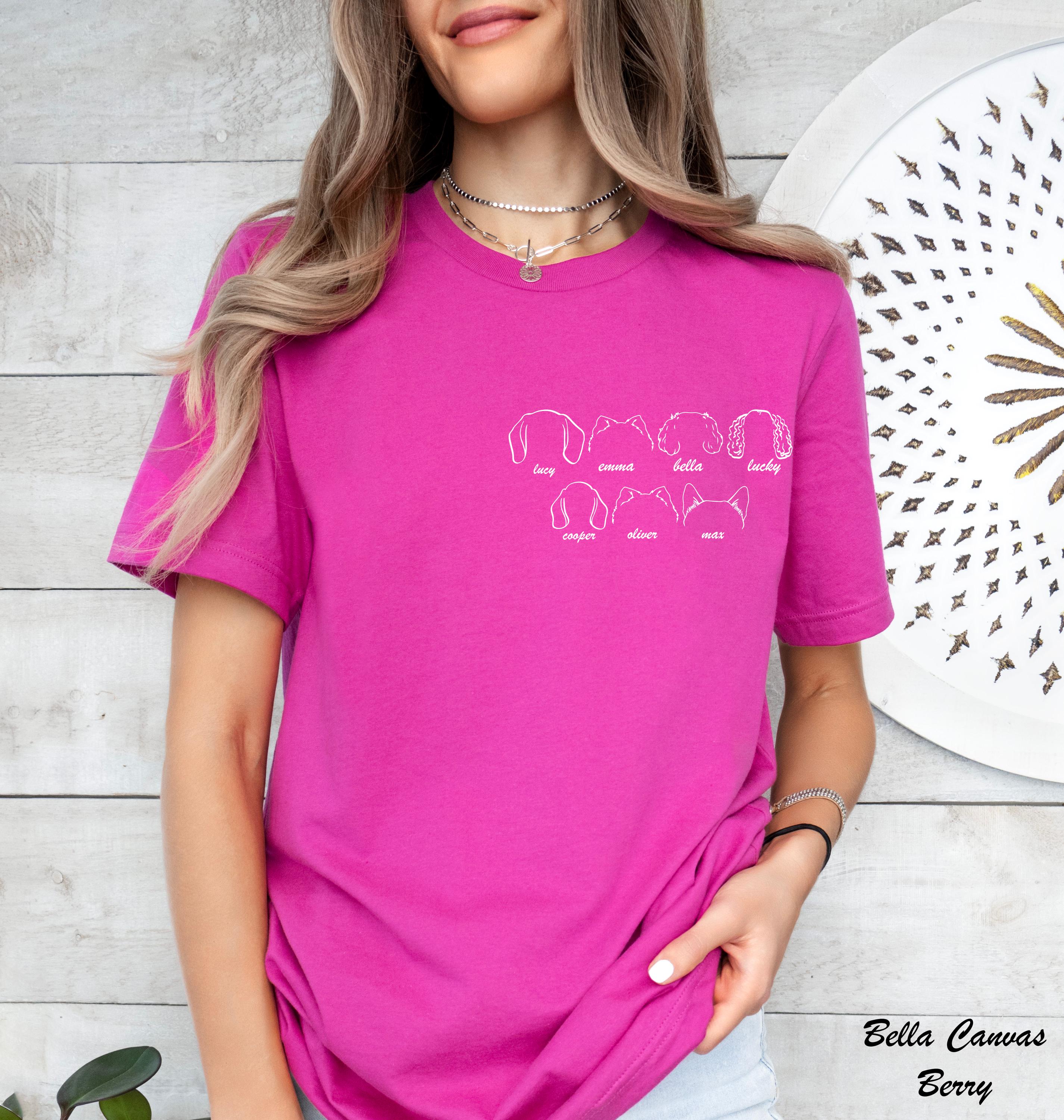 Custom Dog Breed Shirt,Name Custom Dog Shirt,New Dog Owner Shirt,Paw Print Pocket Tee,Personalized Dog Face and Name Shirt,Dog Lover Shirt