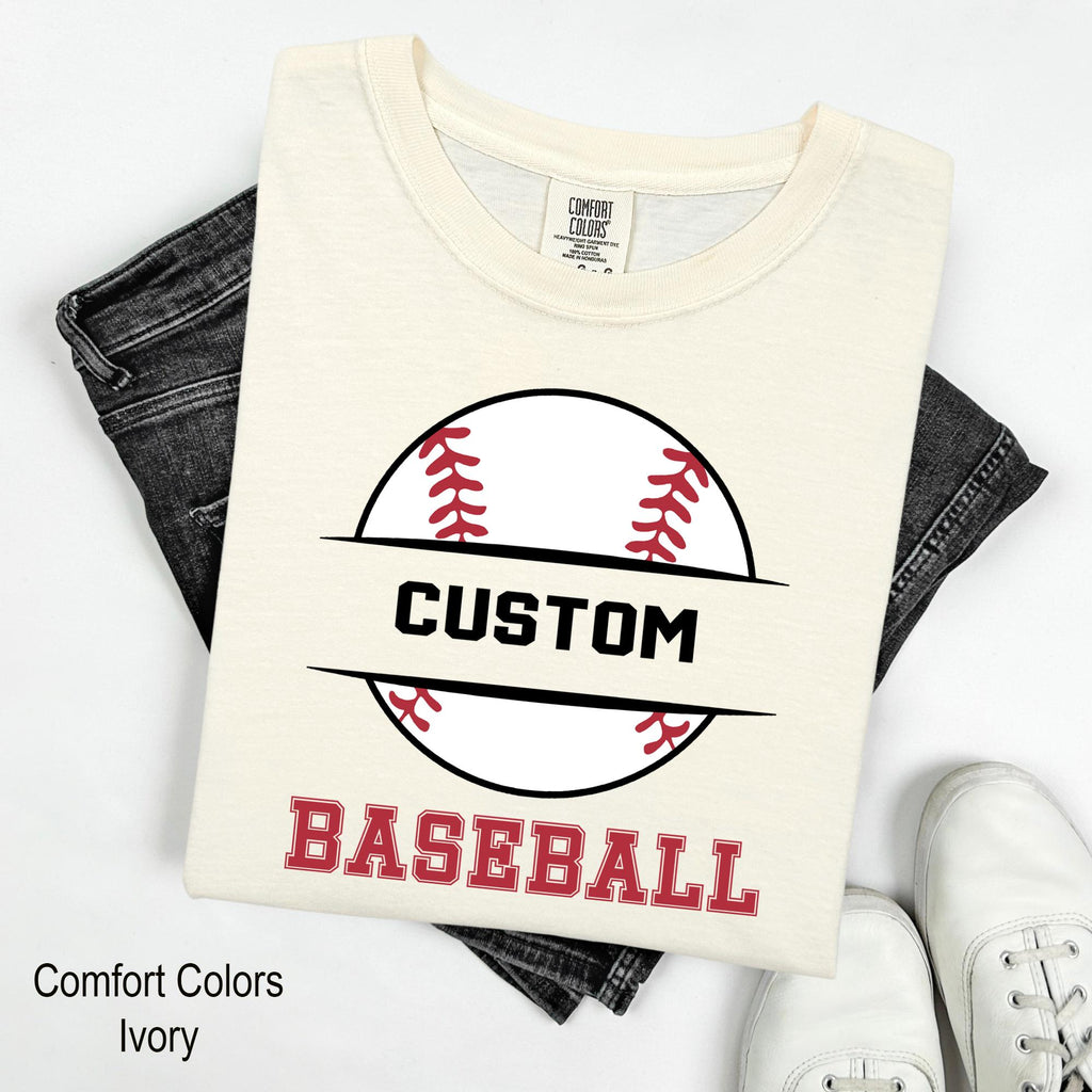 Custom Baseball Shirt, Personalized Team Name, Personalized Baseball Player Shirt, Sports Mom Tee, Baseball Shirt, Baseball Lover Shirt