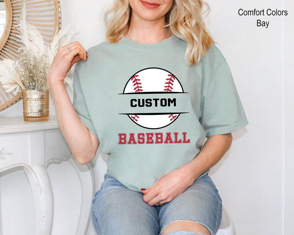 Custom Baseball Shirt, Personalized Team Name, Personalized Baseball Player Shirt, Sports Mom Tee, Baseball Shirt, Baseball Lover Shirt