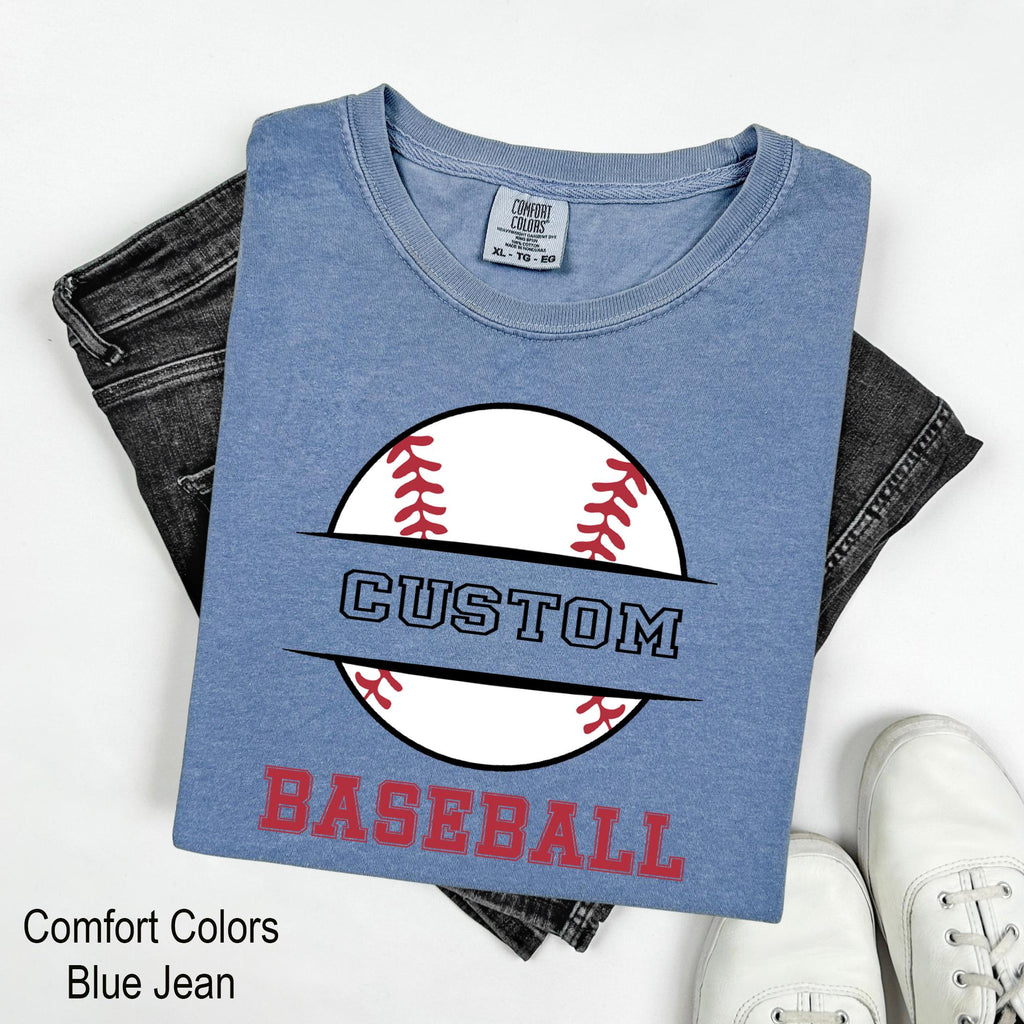 Custom Baseball Shirt, Personalized Team Name, Personalized Baseball Player Shirt, Sports Mom Tee, Baseball Shirt, Baseball Lover Shirt