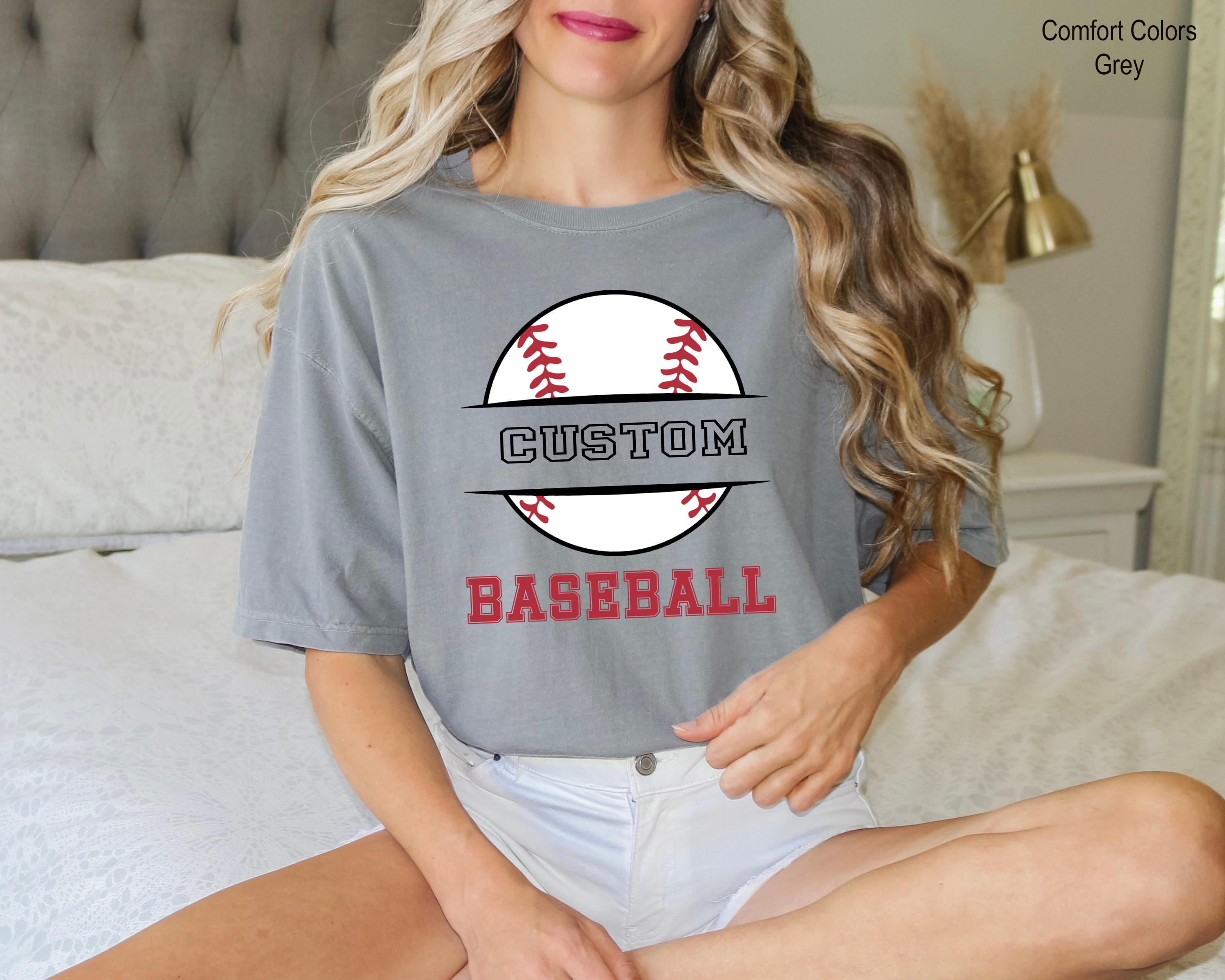 Custom Baseball Shirt, Personalized Team Name, Personalized Baseball Player Shirt, Sports Mom Tee, Baseball Shirt, Baseball Lover Shirt