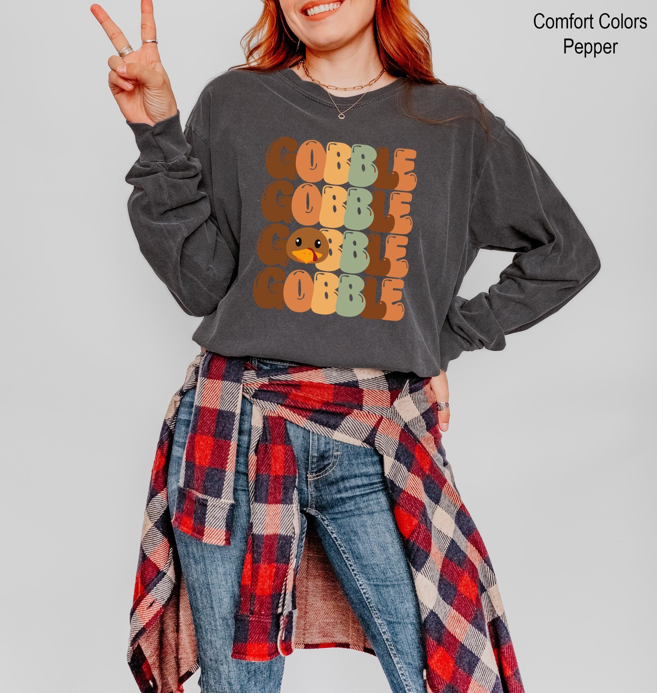 Thanksgiving Gobble Sweatshirt,Turkey Sweatshirt, Funny Thanksgiving Sweatshirt, Thanksgiving Shirt, Thanksgiving Dinner Match, Turkey Day