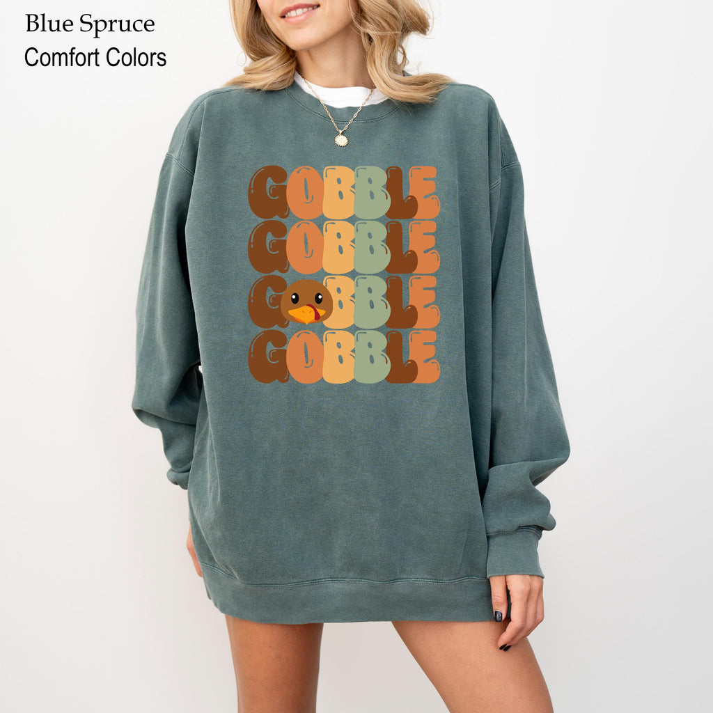Thanksgiving Gobble Sweatshirt,Turkey Sweatshirt, Funny Thanksgiving Sweatshirt, Thanksgiving Shirt, Thanksgiving Dinner Match, Turkey Day