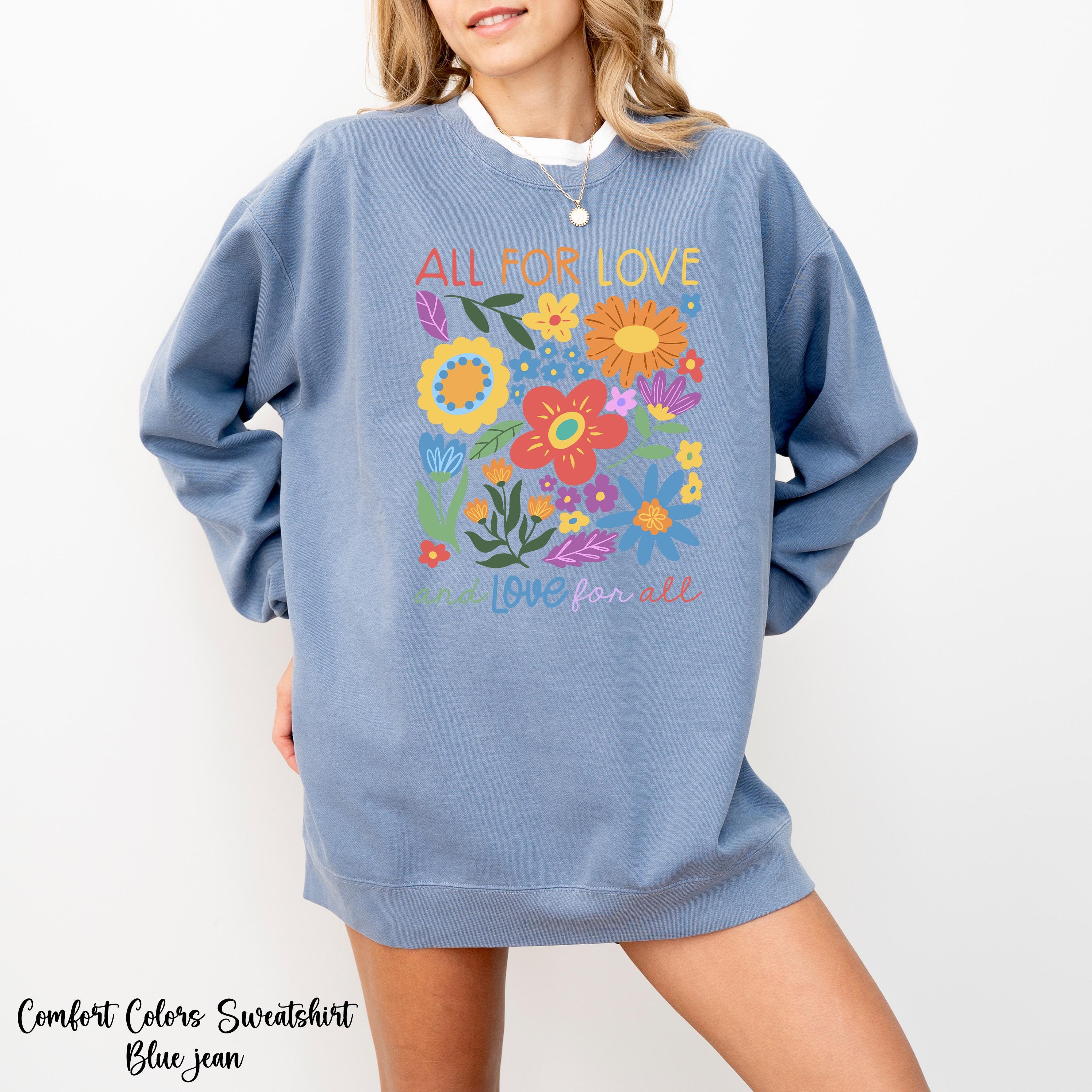 All For Love Love For All Sweatshirt, Pride Love Sweatshirt, LGBTQ Pride Crewneck, LGBT Gift For Friend, Pride Ally Era Sweatshirt, Gay Tee