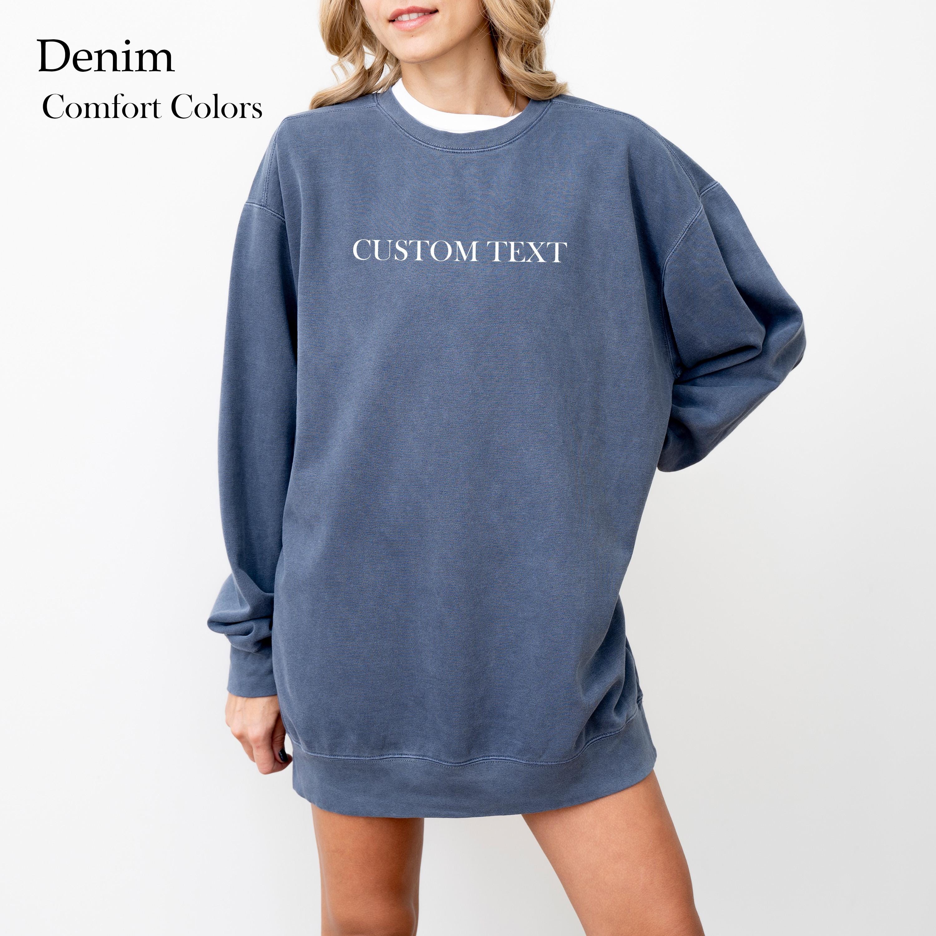 Unisex Custom Text Sweatshirt, Personalised Jumper, Design your Own Hoodie, Custom Logo Sweater, Personalized Sweater, Personalized Gift