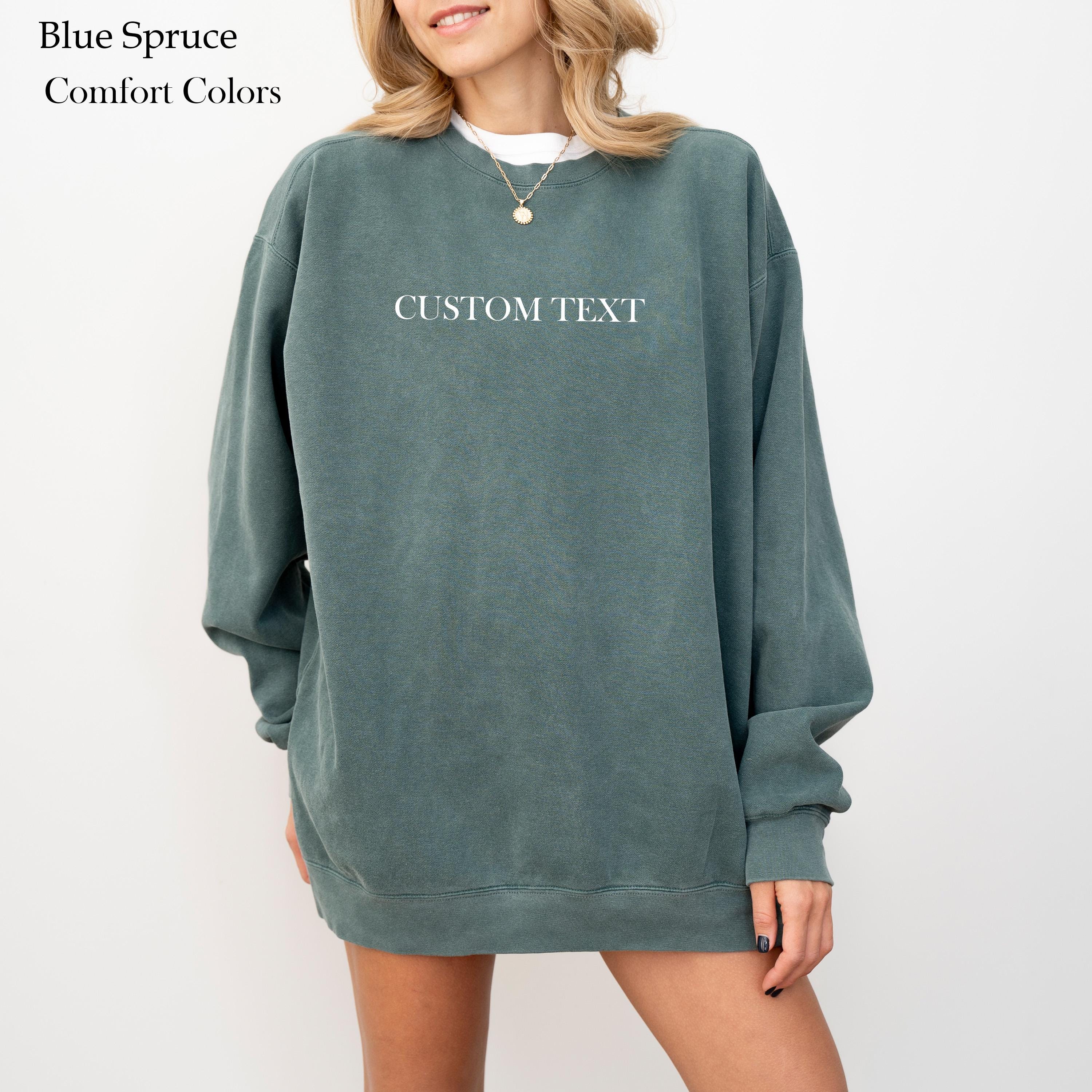 Unisex Custom Text Sweatshirt, Personalised Jumper, Design your Own Hoodie, Custom Logo Sweater, Personalized Sweater, Personalized Gift