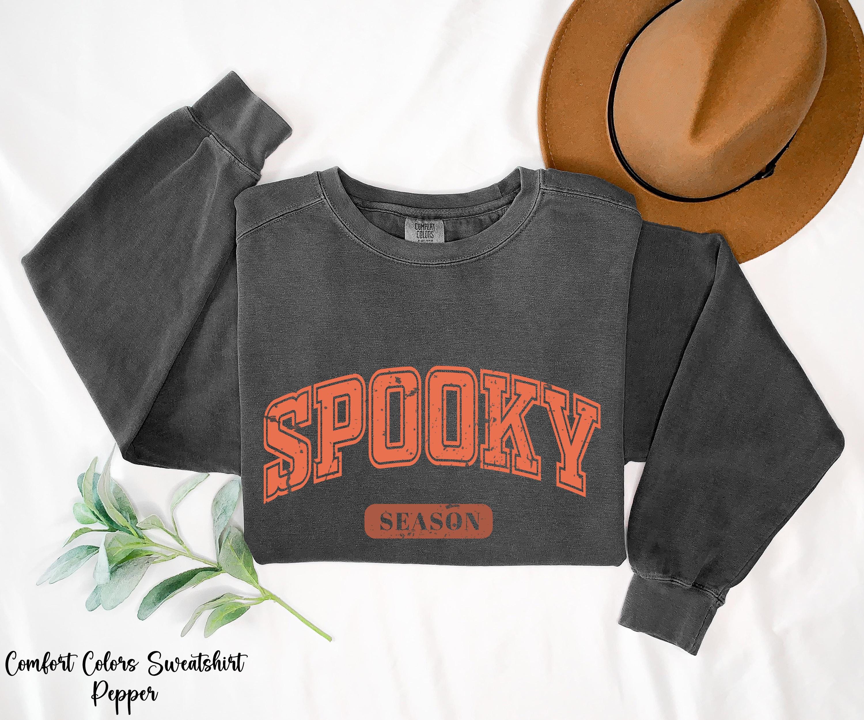 Spooky Season Sweatshirt, Spooky Halloween Shirt, Cute Fall Sweater, Gift For Halloween, Ghost Halloween Sweatshirt, Women Spooky Tee
