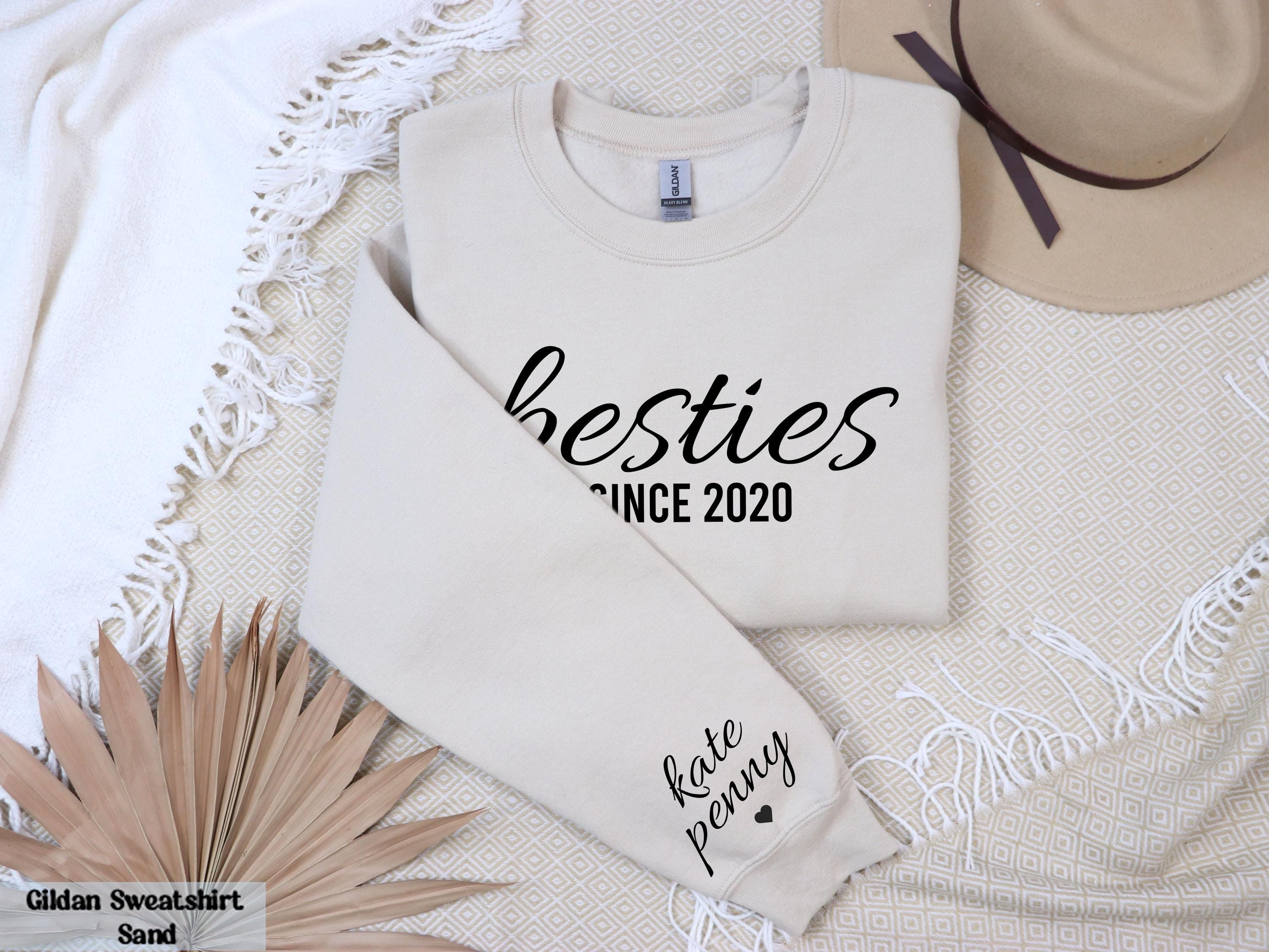 Custom Besties Shirt with Names, Custom Name Shirt For Besties, Matching Shirts for BFF, Soul Sister Gift, Long Distance Friendship Gifts