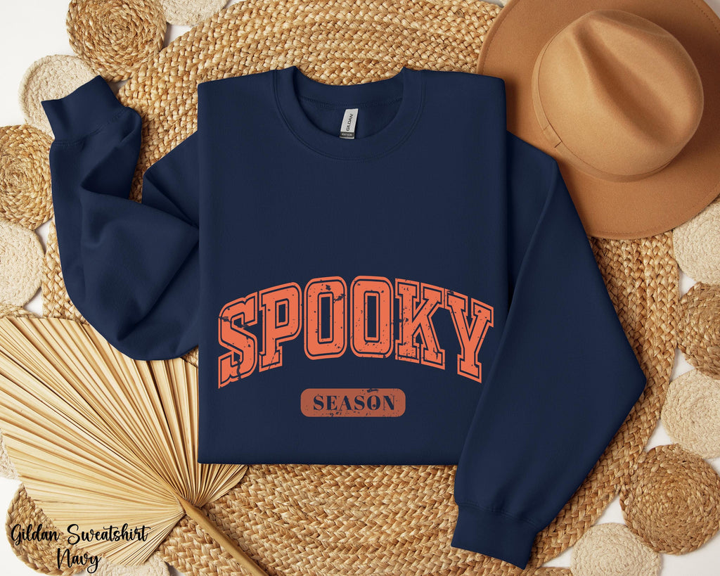 Spooky Season Sweatshirt, Spooky Halloween Shirt, Cute Fall Sweater, Gift For Halloween, Ghost Halloween Sweatshirt, Women Spooky Tee