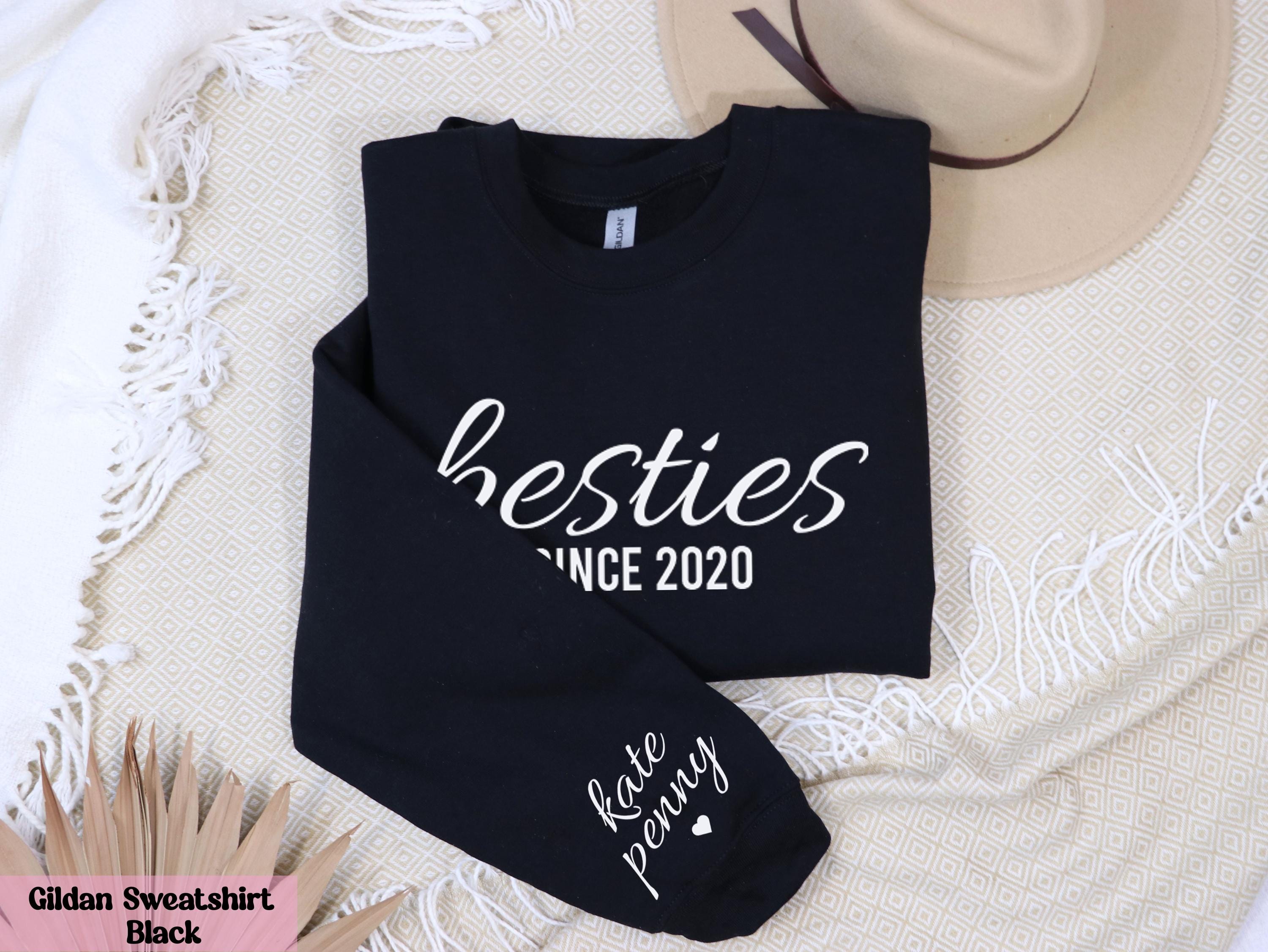 Custom Besties Shirt with Names, Custom Name Shirt For Besties, Matching Shirts for BFF, Soul Sister Gift, Long Distance Friendship Gifts