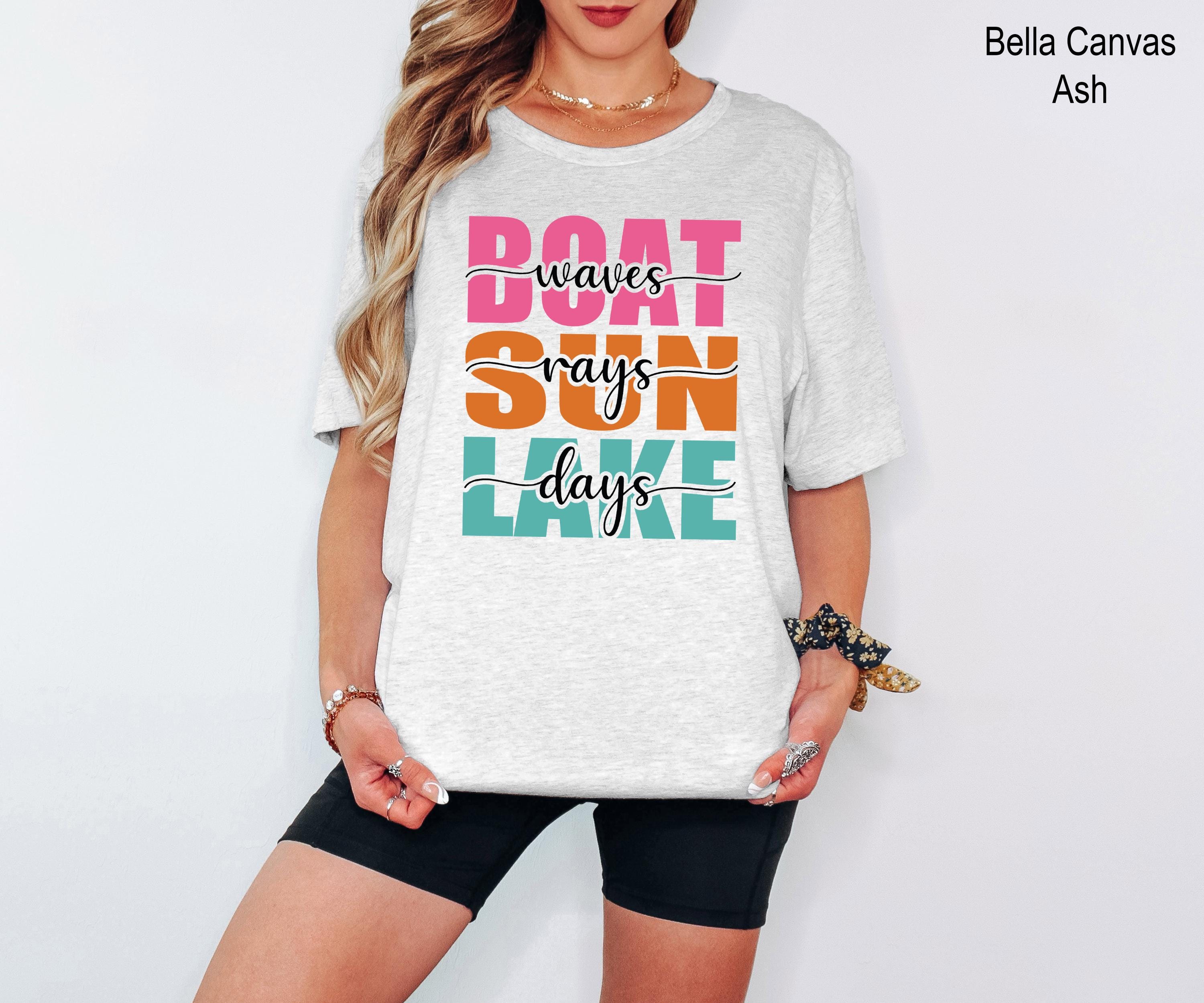 Boat Waves Sun Rays Lake Days Shirt, Summer Vacation Shirt,  Lake Days Trendy Summer Shirt, Lake Day Shirt, Lake Vacation Shirt, Summer Tee