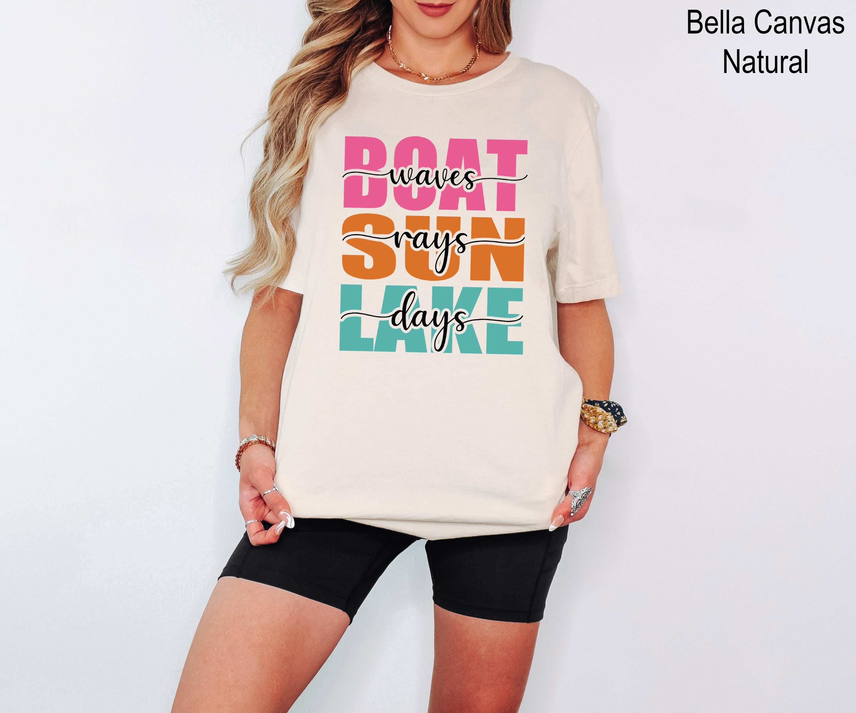 Boat Waves Sun Rays Lake Days Shirt, Summer Vacation Shirt,  Lake Days Trendy Summer Shirt, Lake Day Shirt, Lake Vacation Shirt, Summer Tee