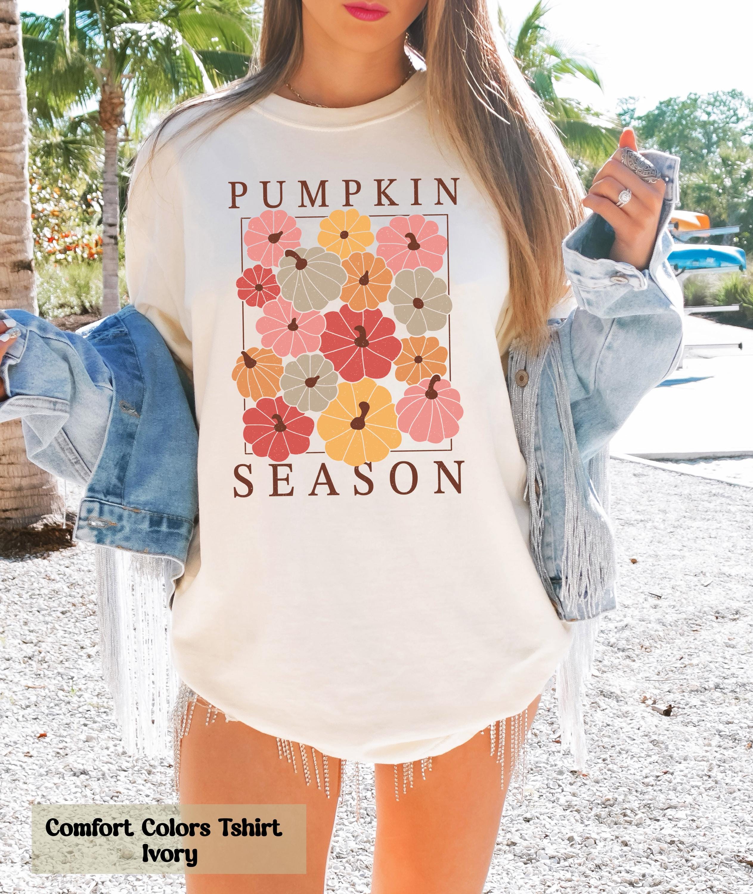 Comfort Colors Pumpkin Season Shirt, Happy Thanksgiving Shirt, Cozy Pumpkin Shirt, Fall Vibes Tee, Autumn Family Shirt, Pumpkin Spice Tee