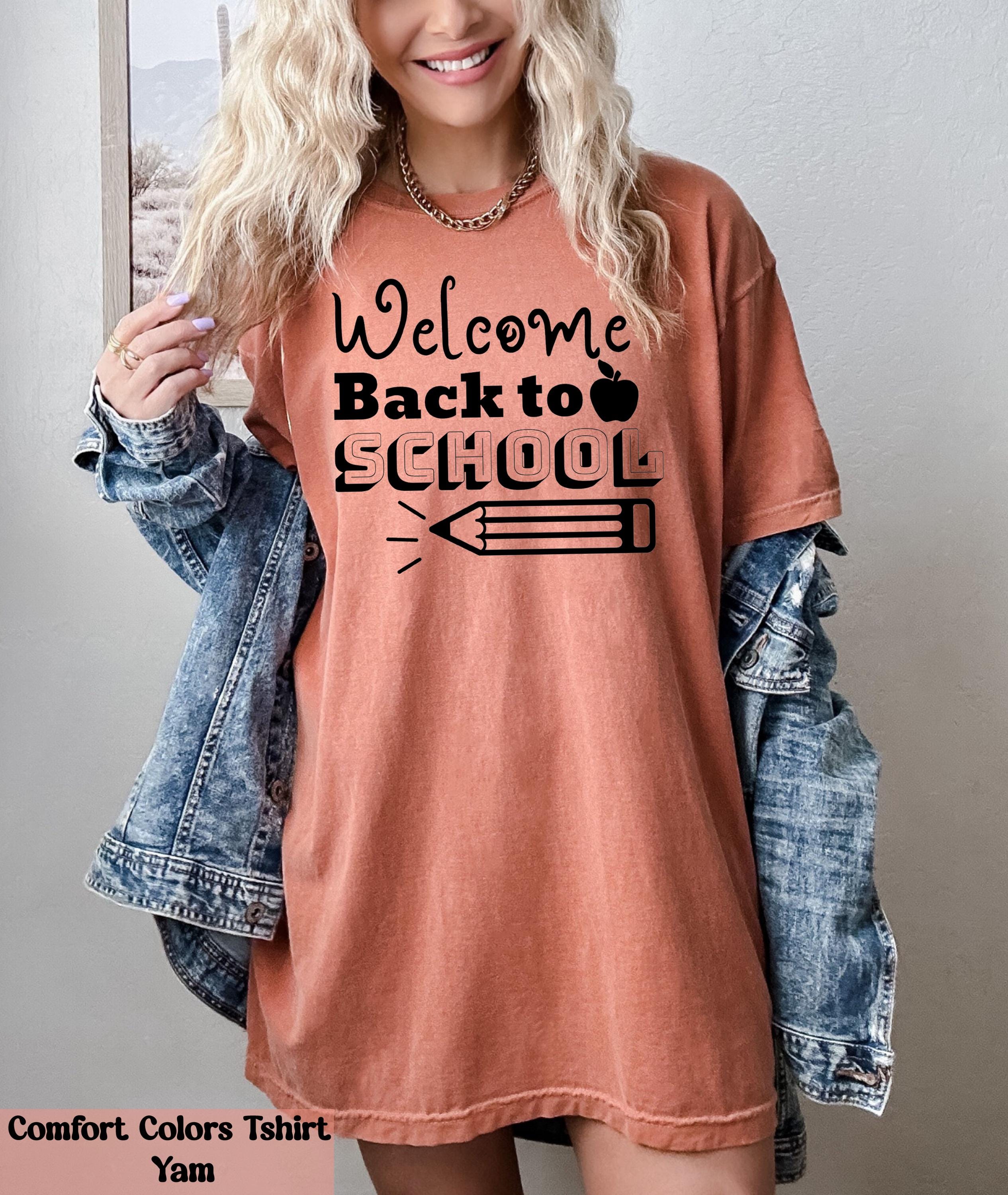 Comfort Colors® Welcome Back to School Shirt, Teacher Gift,  Elementary Teacher Shirt, First Day Of School Tee, Teacher Squad Shirt