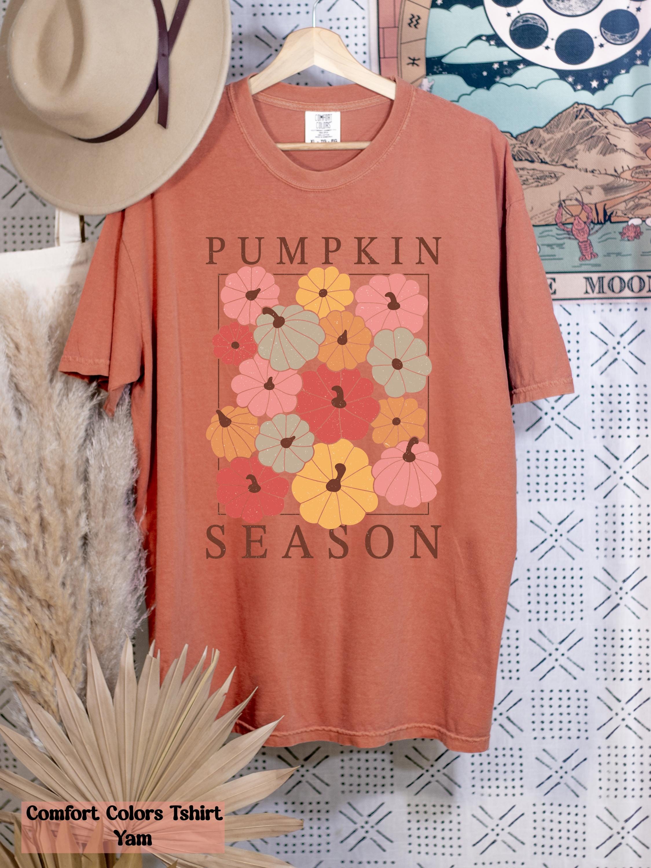 Comfort Colors Pumpkin Season Shirt, Happy Thanksgiving Shirt, Cozy Pumpkin Shirt, Fall Vibes Tee, Autumn Family Shirt, Pumpkin Spice Tee