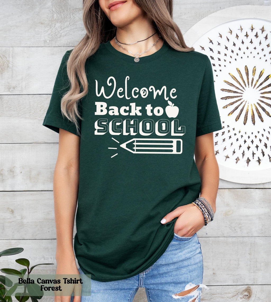 Comfort Colors® Welcome Back to School Shirt, Teacher Gift,  Elementary Teacher Shirt, First Day Of School Tee, Teacher Squad Shirt